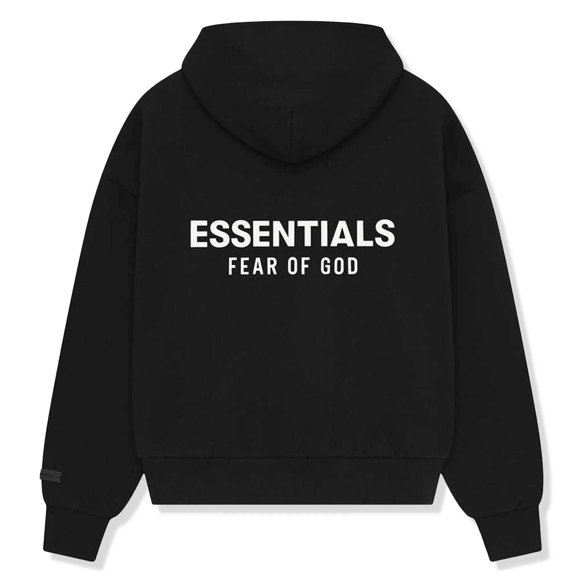Fear Of God Essentials Classic Jet Black Hoodie (SS25) - view 2