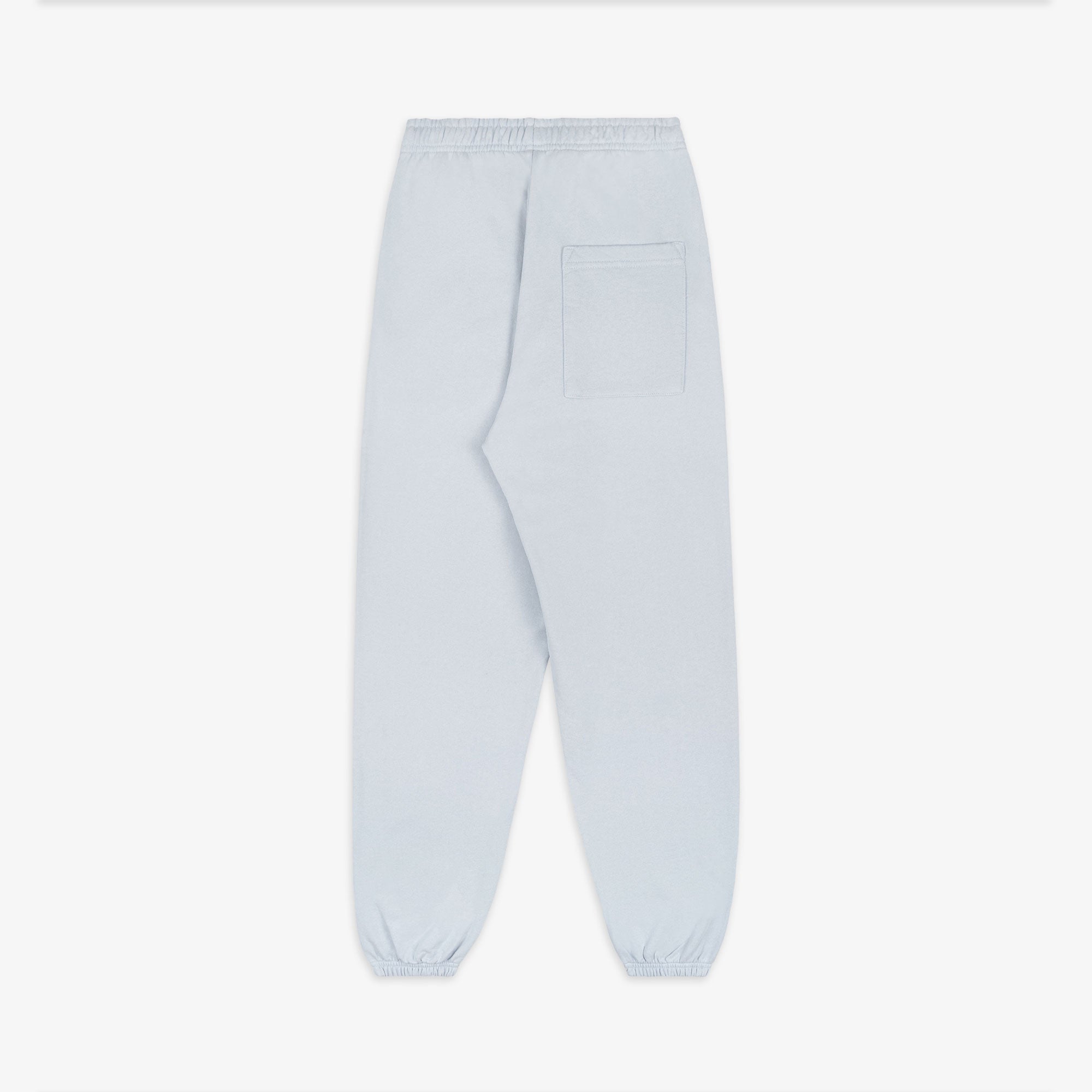 Sporty & Rich | Serif Logo Sweatpant { Baby Blue/white - view 2