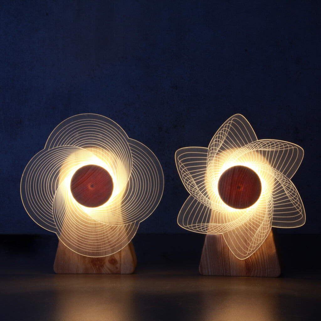 Porffitto Rotating LED Windmill Lamp