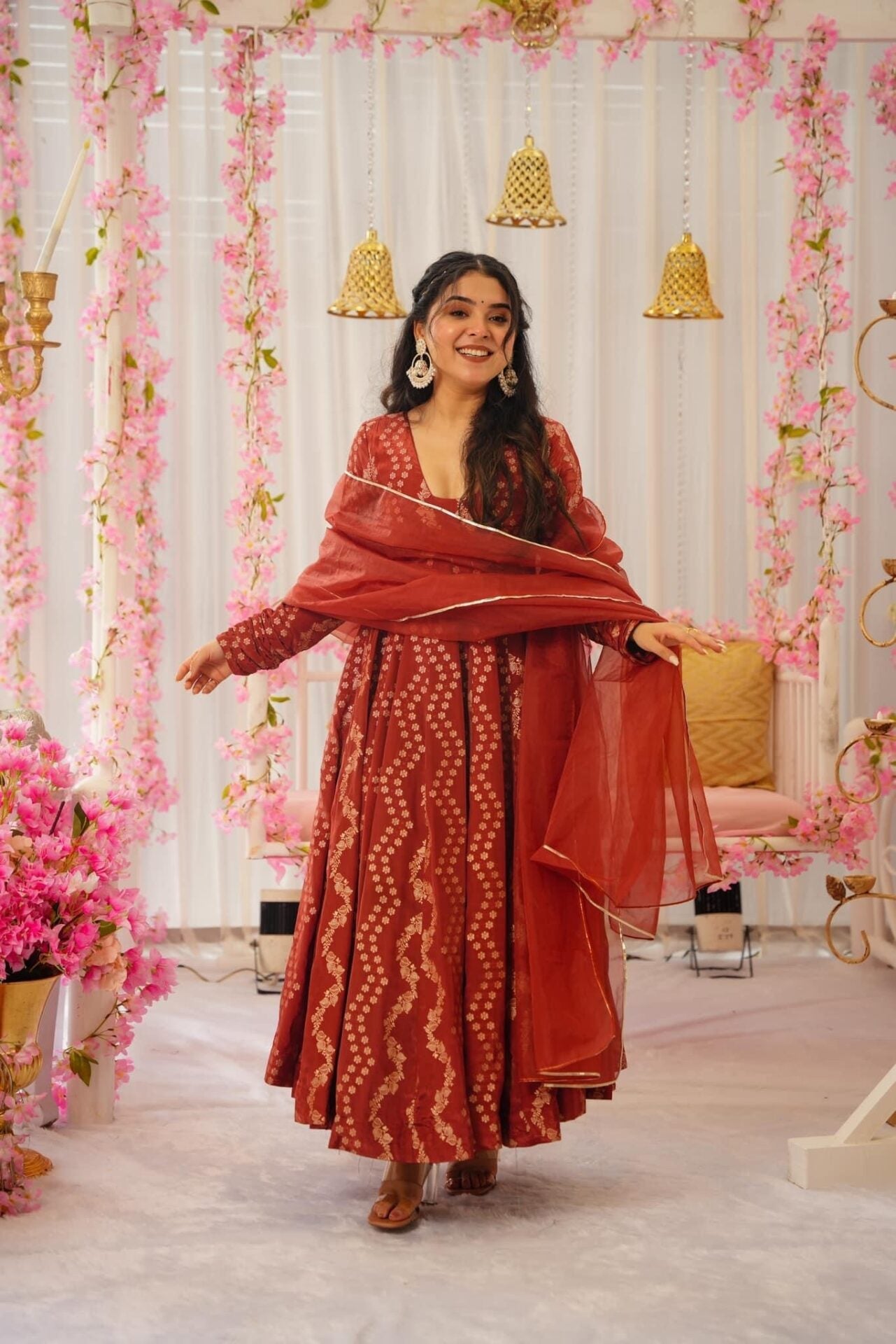 Idaho-o Maharani Blush suit set