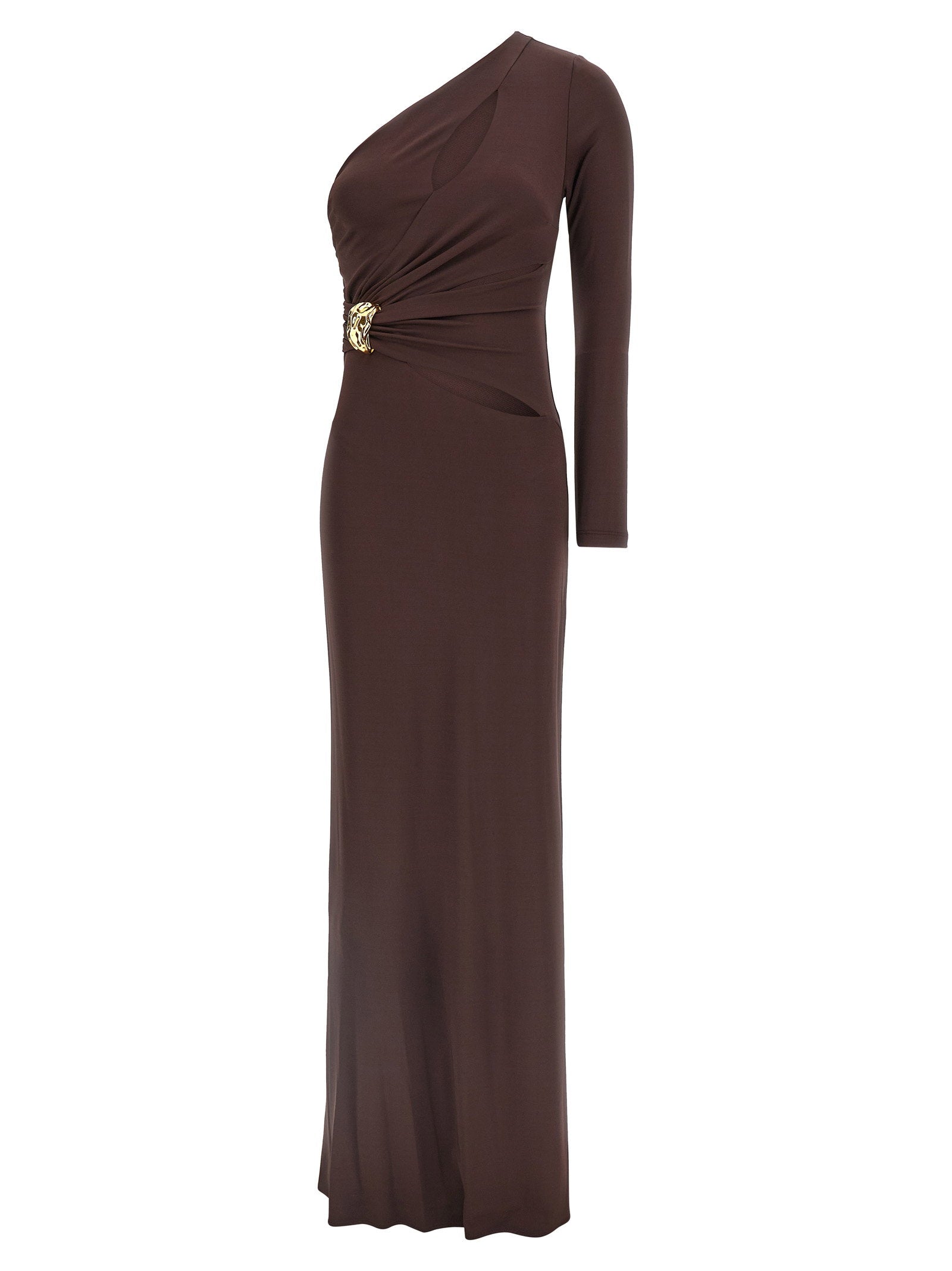 Elisabetta Franchi Red Carpet Dress – 96% viscose, 4% elastane
