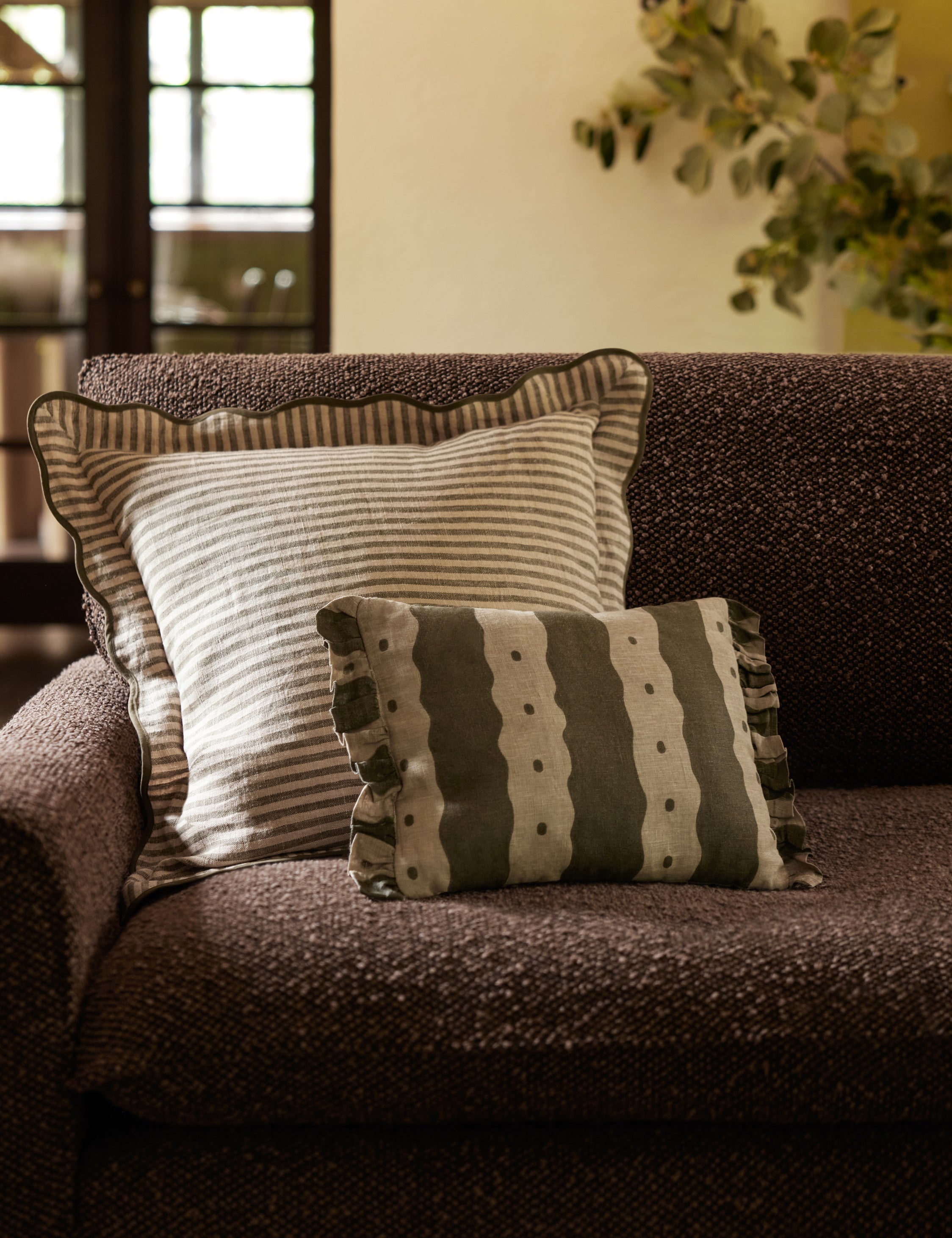 Lulu and Georgia Dotti Linen Pillow by Sarah Sherman Samuel - view 7
