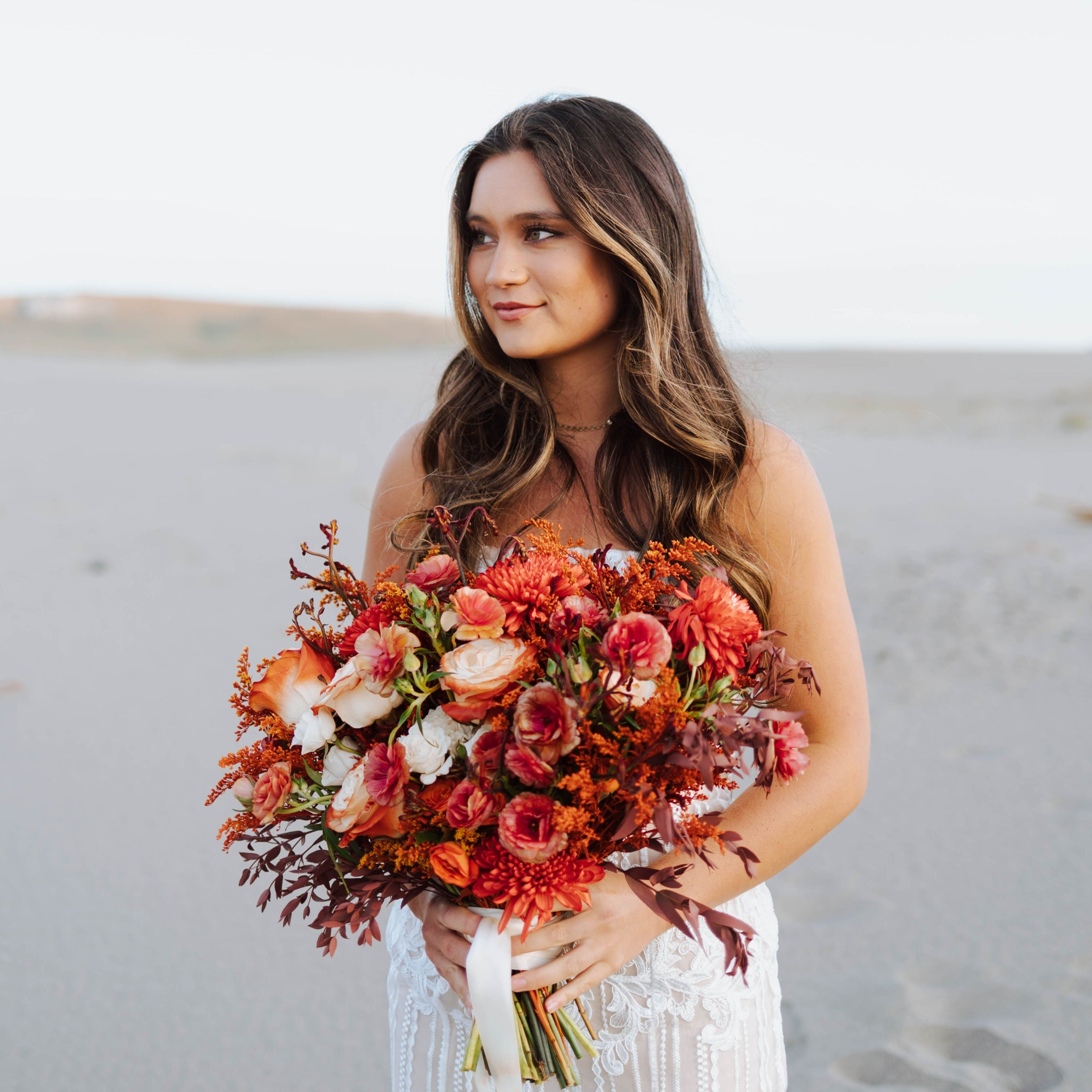 fiftyflowers.com Desert Orange Rustic Wedding