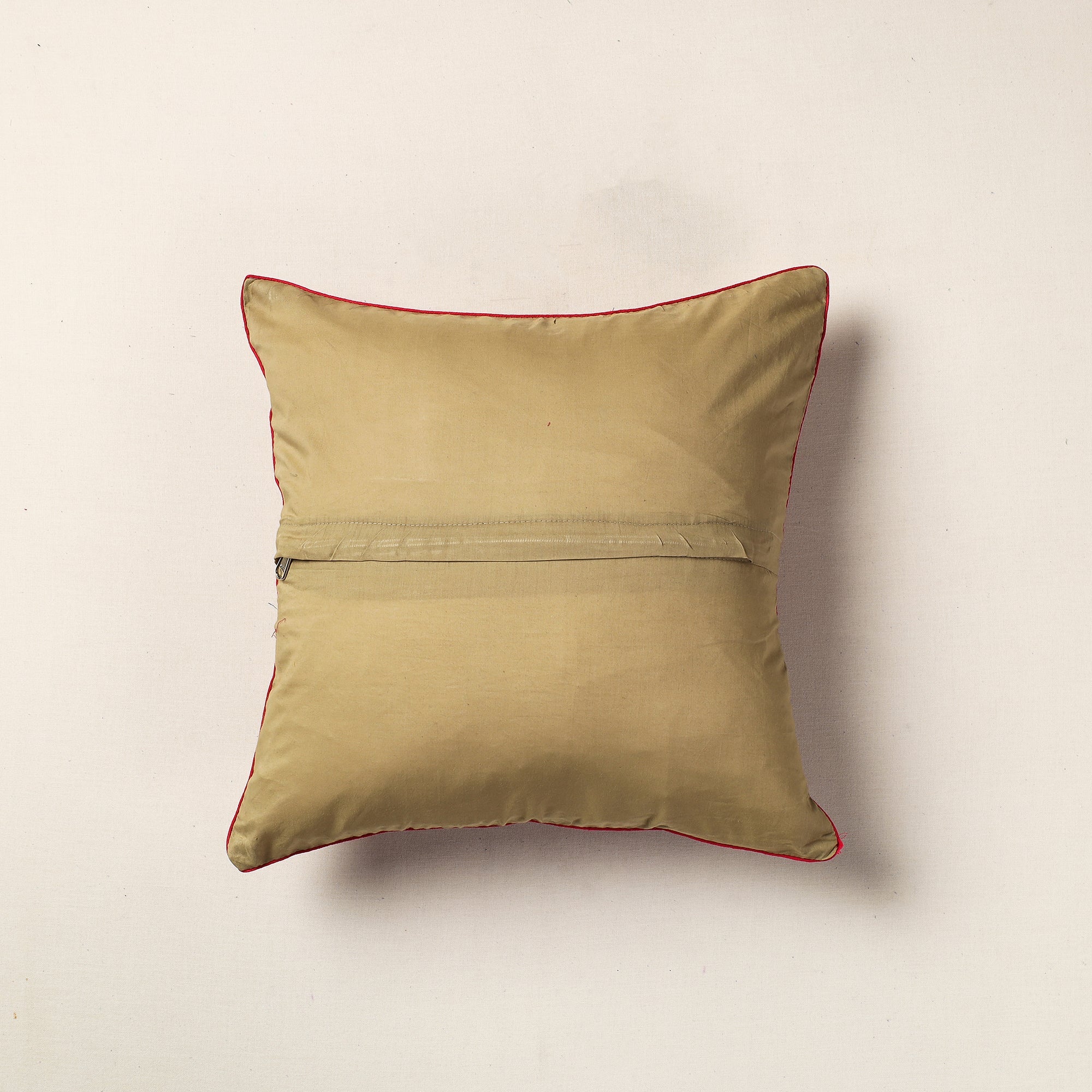 NOORI BAZAR Brown - Hand Batik Printed Cotton Cushion Cover (16 x 16 in) - view 3