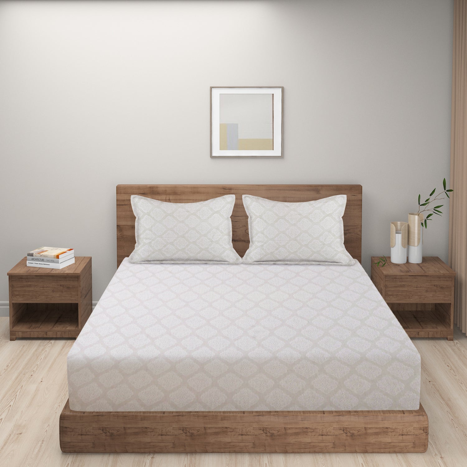 Swayam India Swayam Zinnia Fitted Bed Sheet - 25048 - view 2