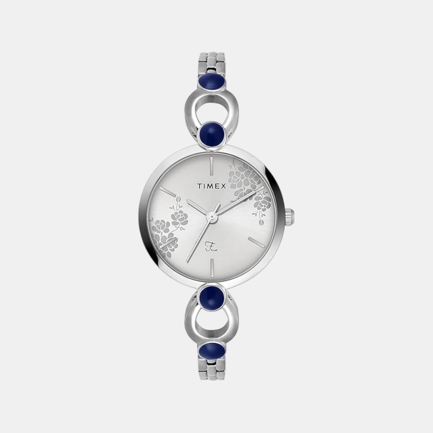 Timex Fashion Women Quartz Silver Dial Analog Brass Watch TWEL18108