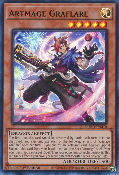 Yu-Gi-Oh! Artmage Graflare - DUAD-EN010 - Ultra Rare - 1st Edition