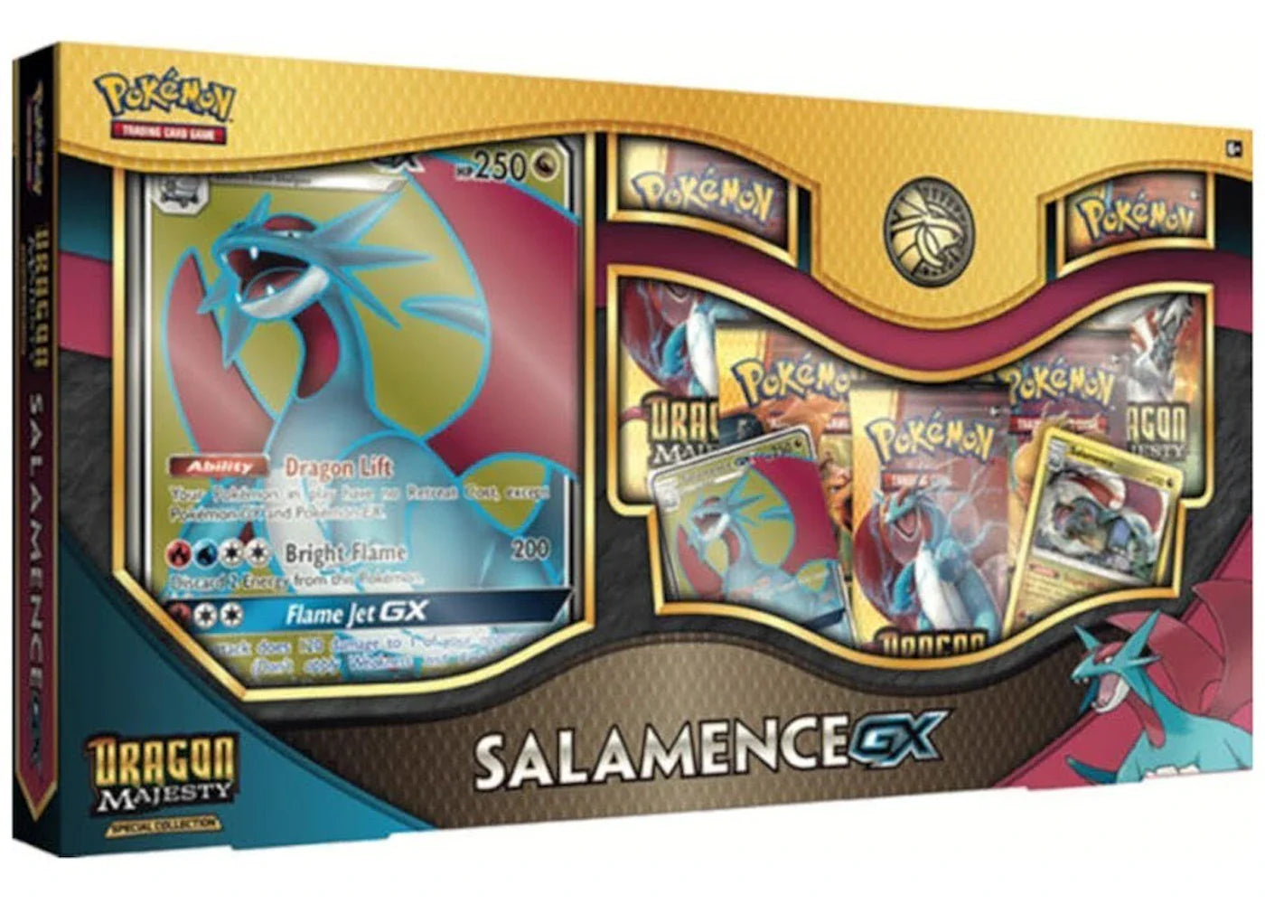 Pokémon 2018 Pokemon TCG Dragon Majesty Special Collections Salamence GX
