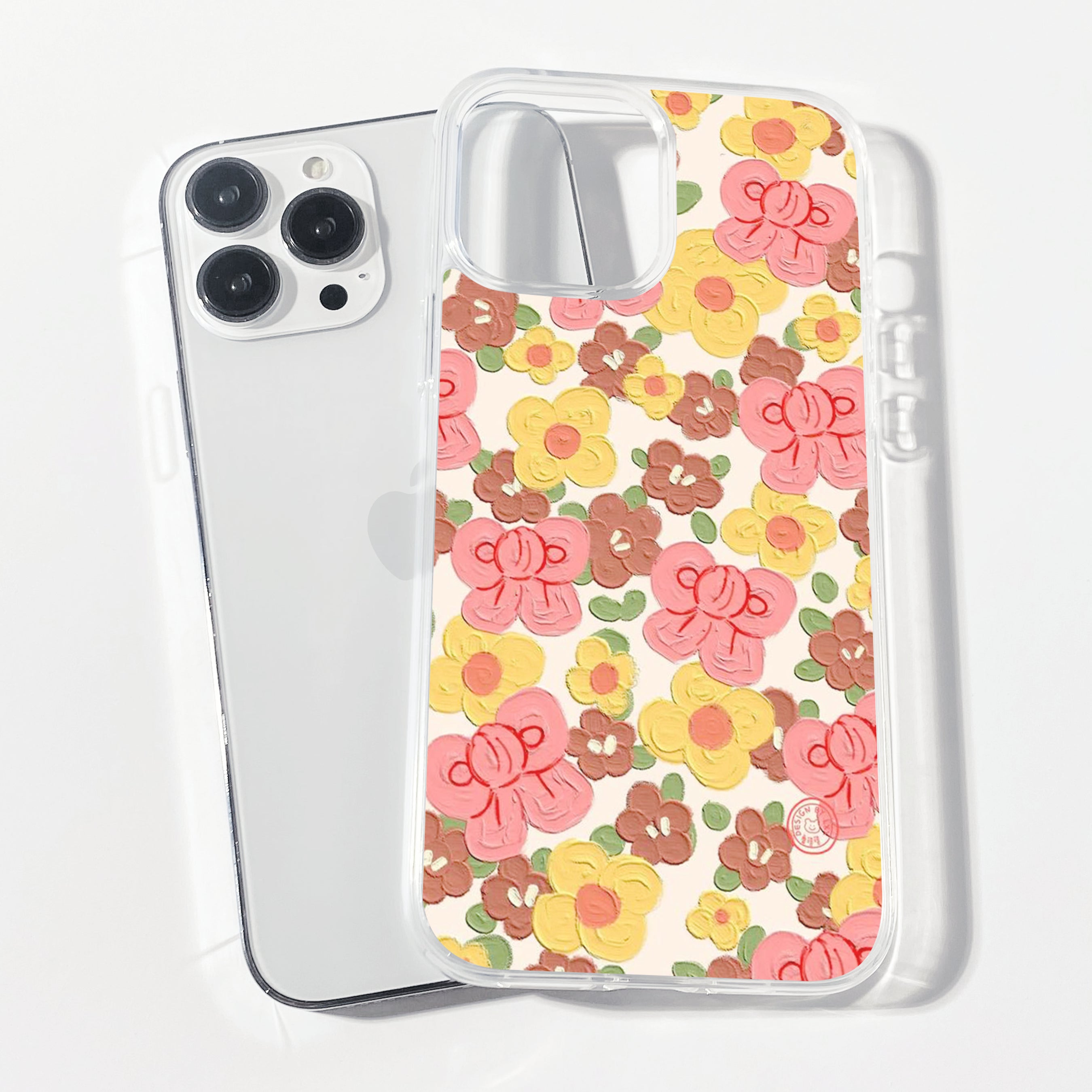 Casebasket Flutter Bow Clear Silicone Phone Cover