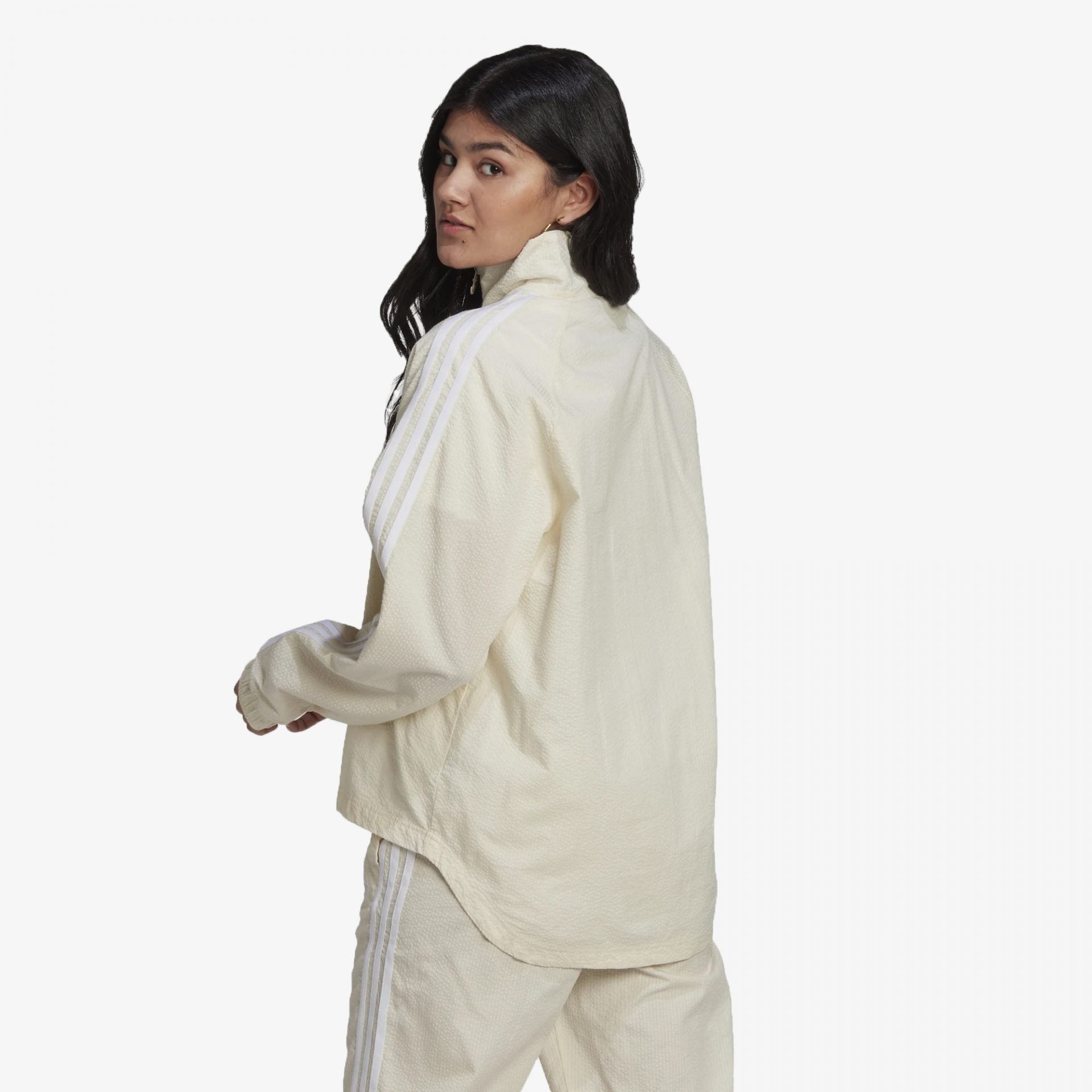 Adidas Originals | ADICOLOR CLASSICS POPLIN HALF-ZIP TRACK JACKET { WONDER WHITE