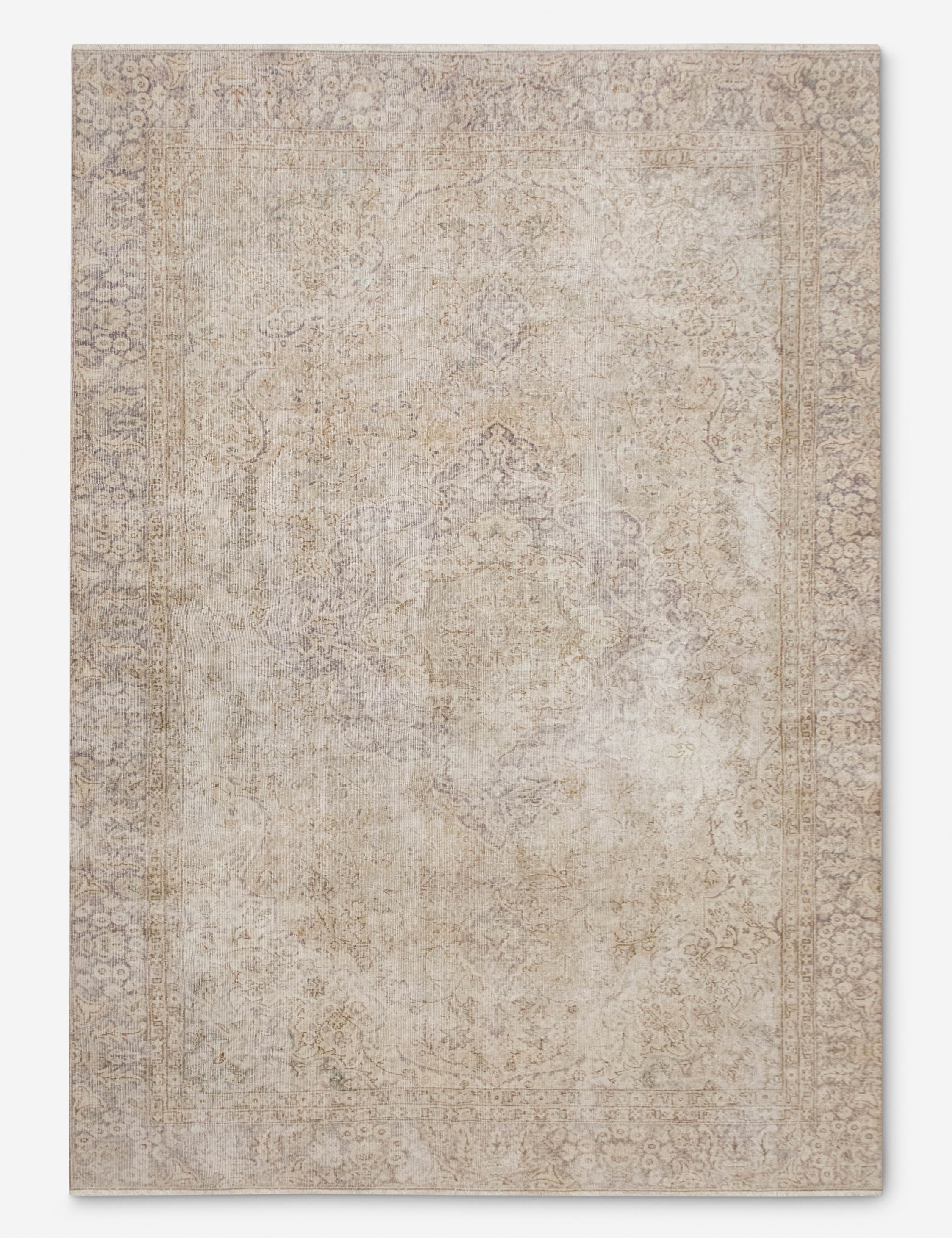 Lulu and Georgia Vintage Turkish Hand-Knotted Wool Rug No. 541, 7'9" x 11'3"