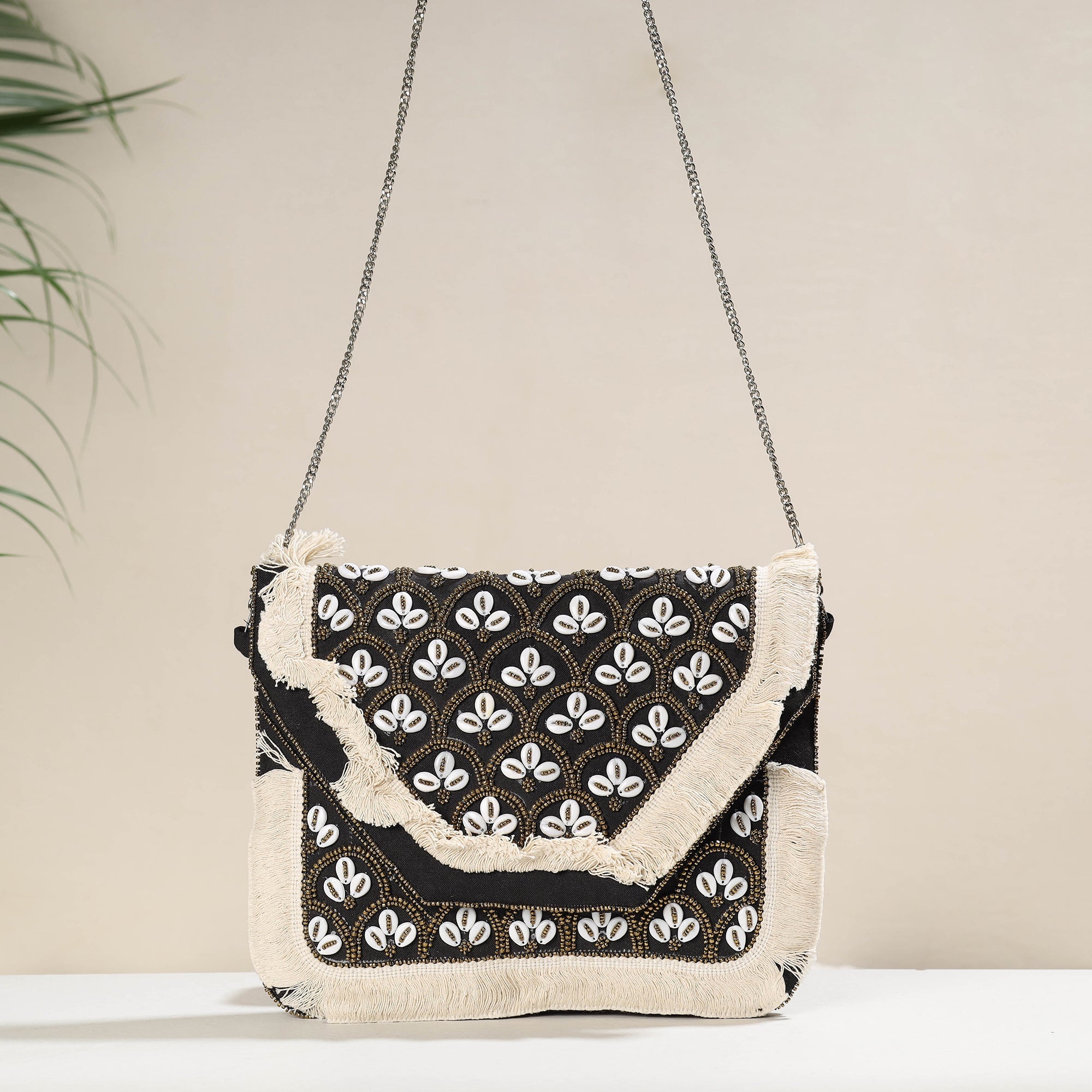HAVELI CHRONICLES Black - Banjara Boho Ethnic Embellished Handcrafted Sling Bag