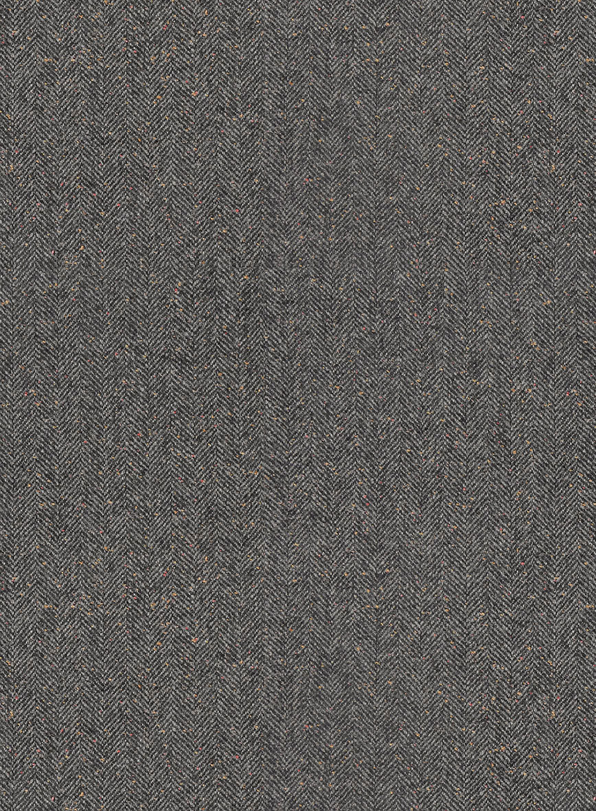 StudioSuits Gray Herringbone Flecks Donegal Tweed Waist Coat - view 3