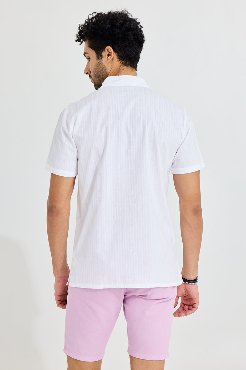 SNITCH Braided Twisted Line White Shirt - view 5