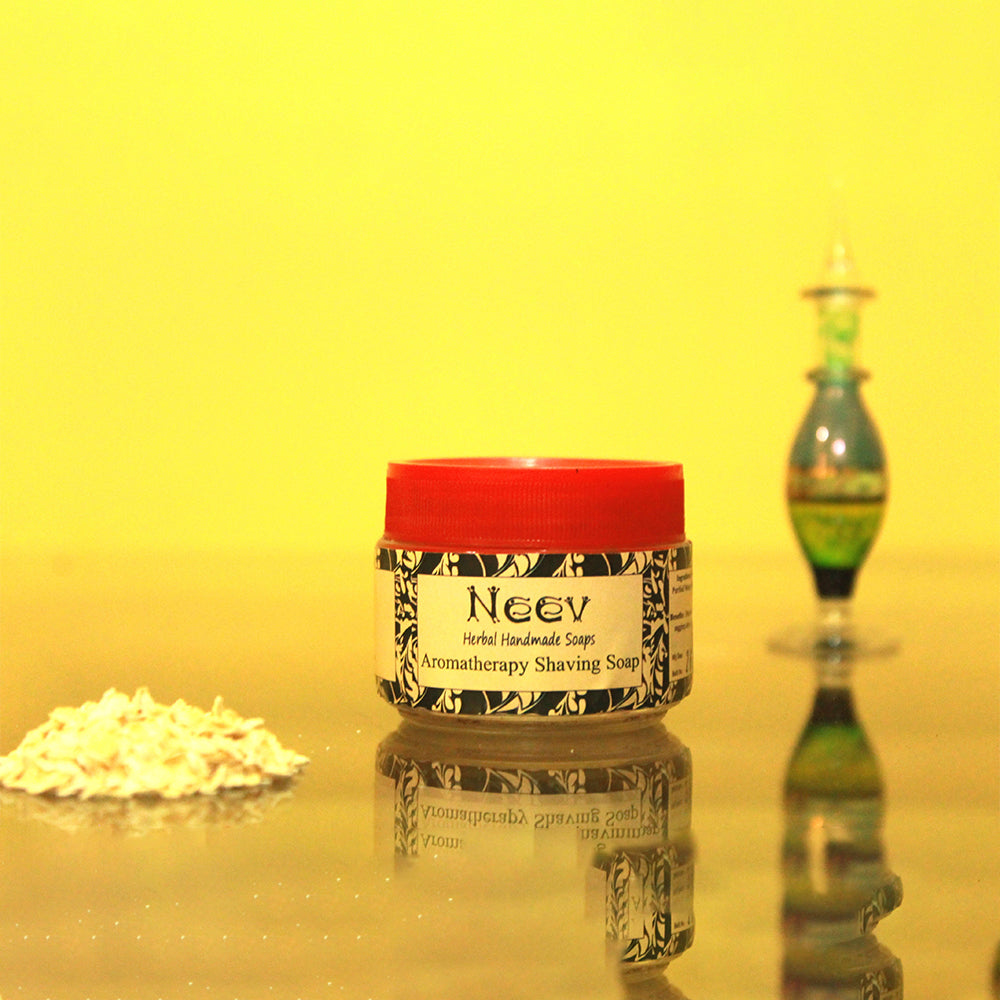 NEEV "Aromatherepy Shaving Soap - Fresh And Zesty Lemongrass "