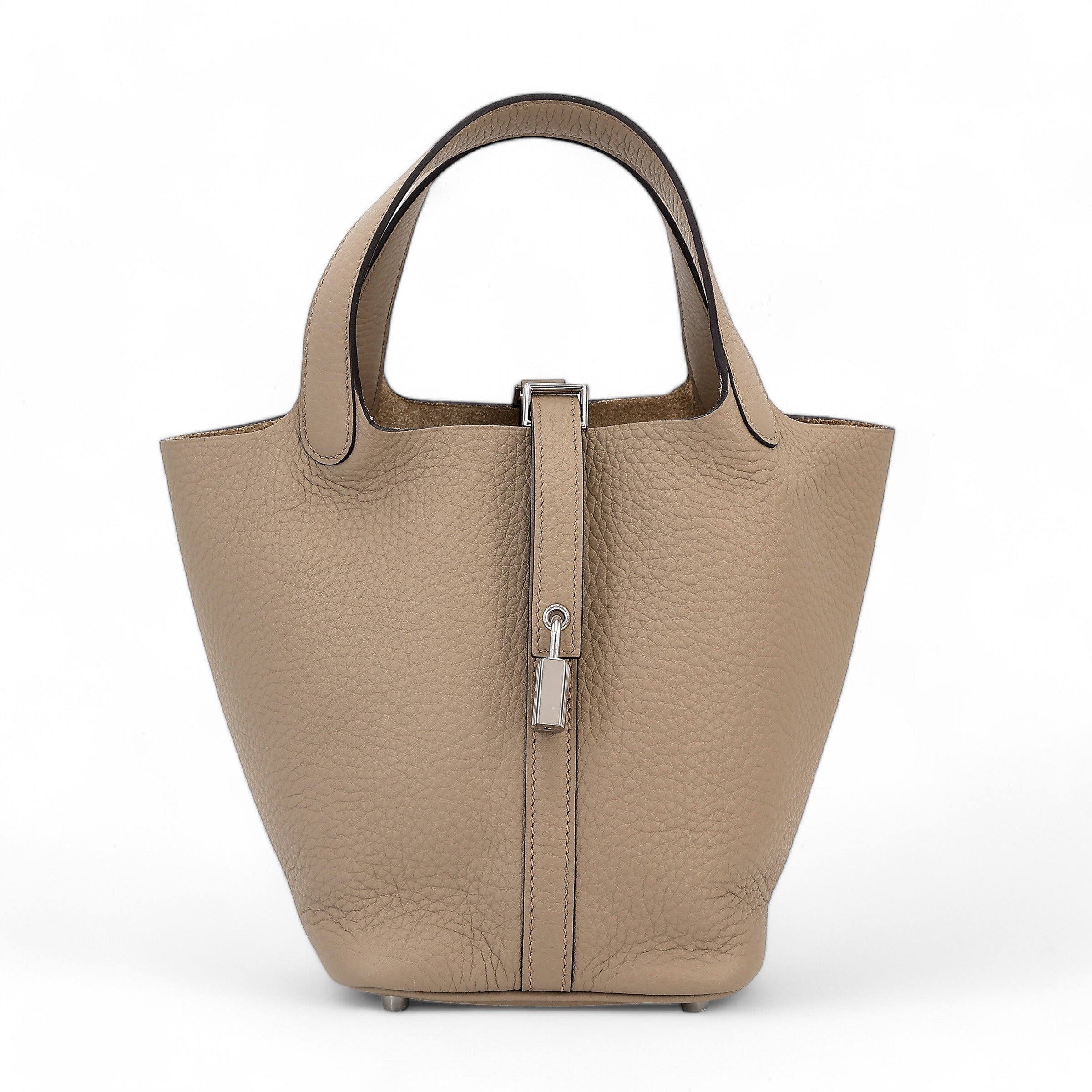 Cop Underdog HERMÈS Picotin Lock PM Beige Marfa Clemence Palladium hardware