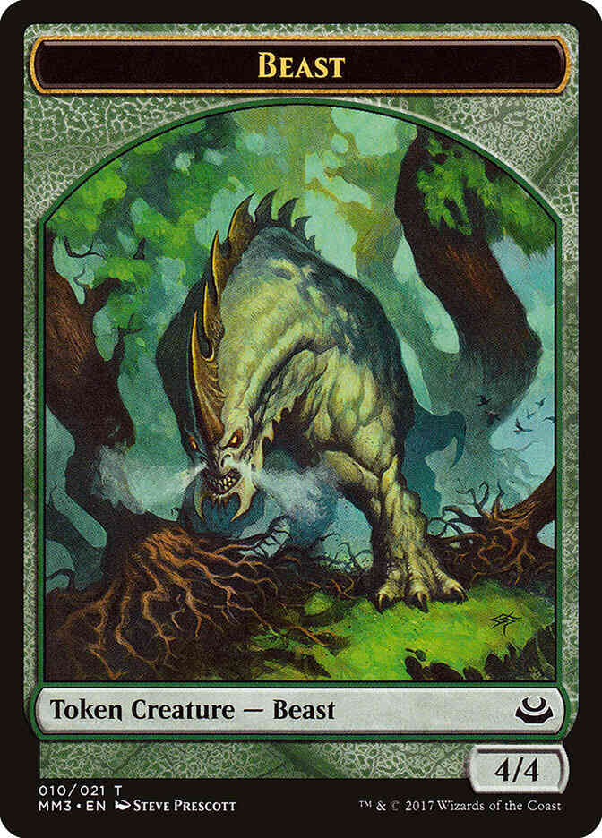 Beast token 10 – Magic Beast Token [10] [Modern Masters 2017 Tokens] [Non-Foil]