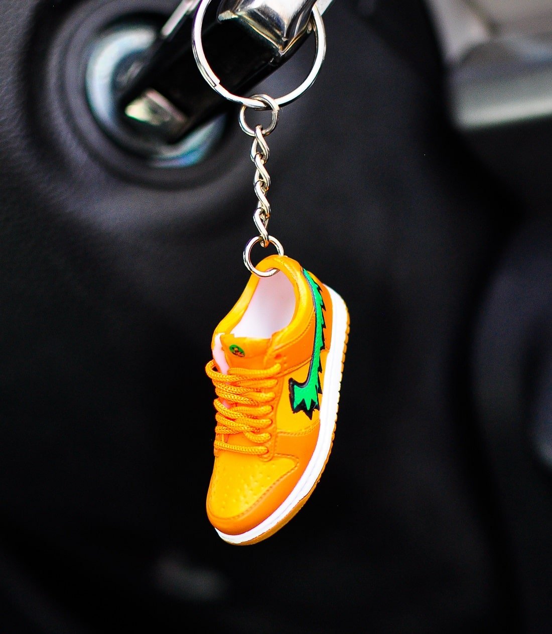 Kicks Machine 3D Sneaker Keychain SB Dunk Grateful Dead Orange