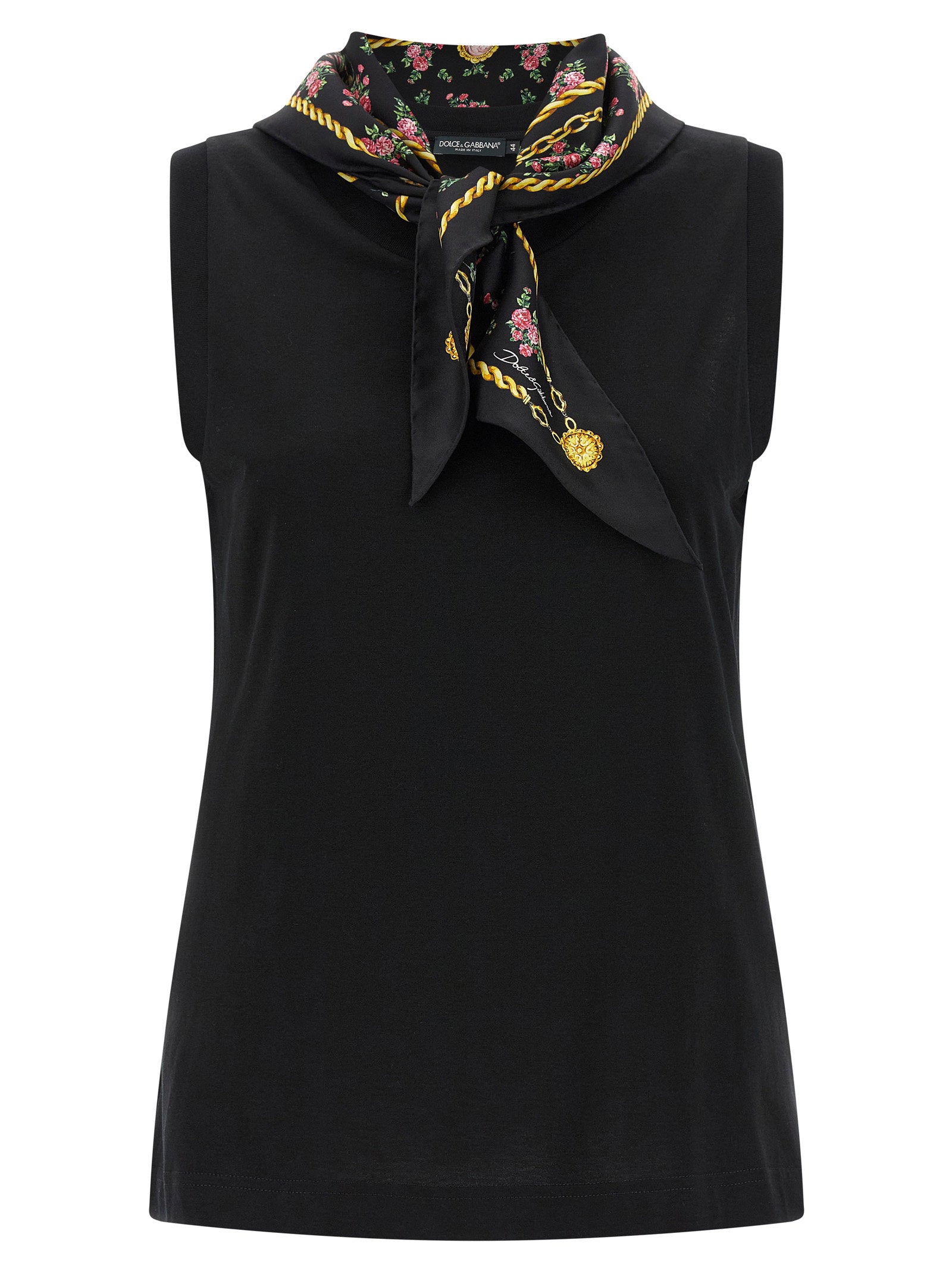 Dolce & Gabbana T-shirt With Scarf – 100% cotton