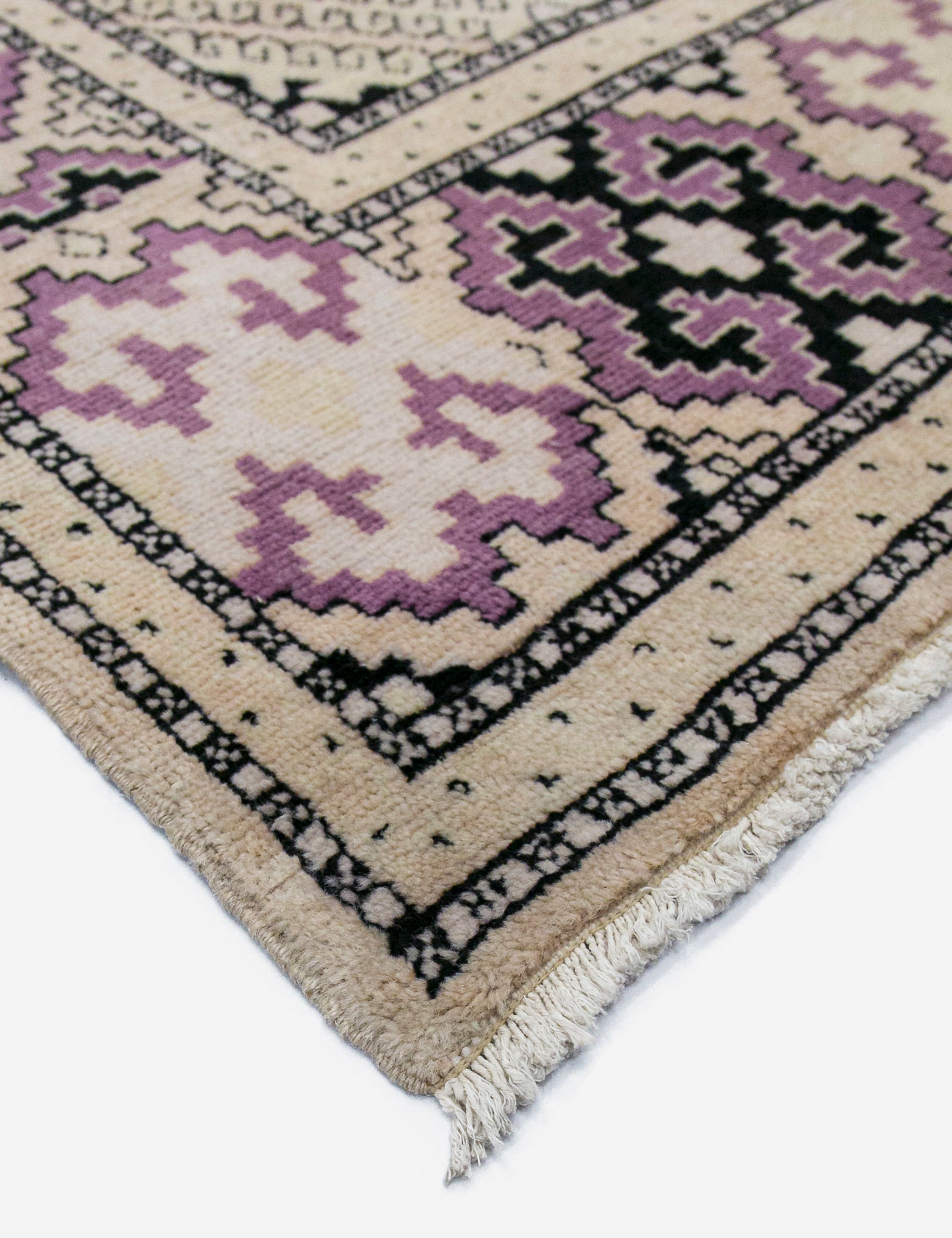 Lulu and Georgia Vintage Turkish Hand-Knotted Wool Rug No. 456, 4'5" x 6'1" - view 2