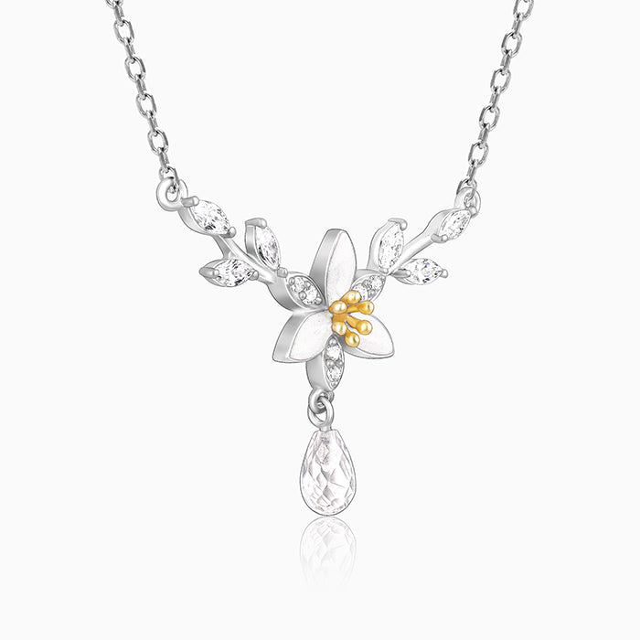 GIVA Jewellery Silver One in a Trillium Necklace - view 6