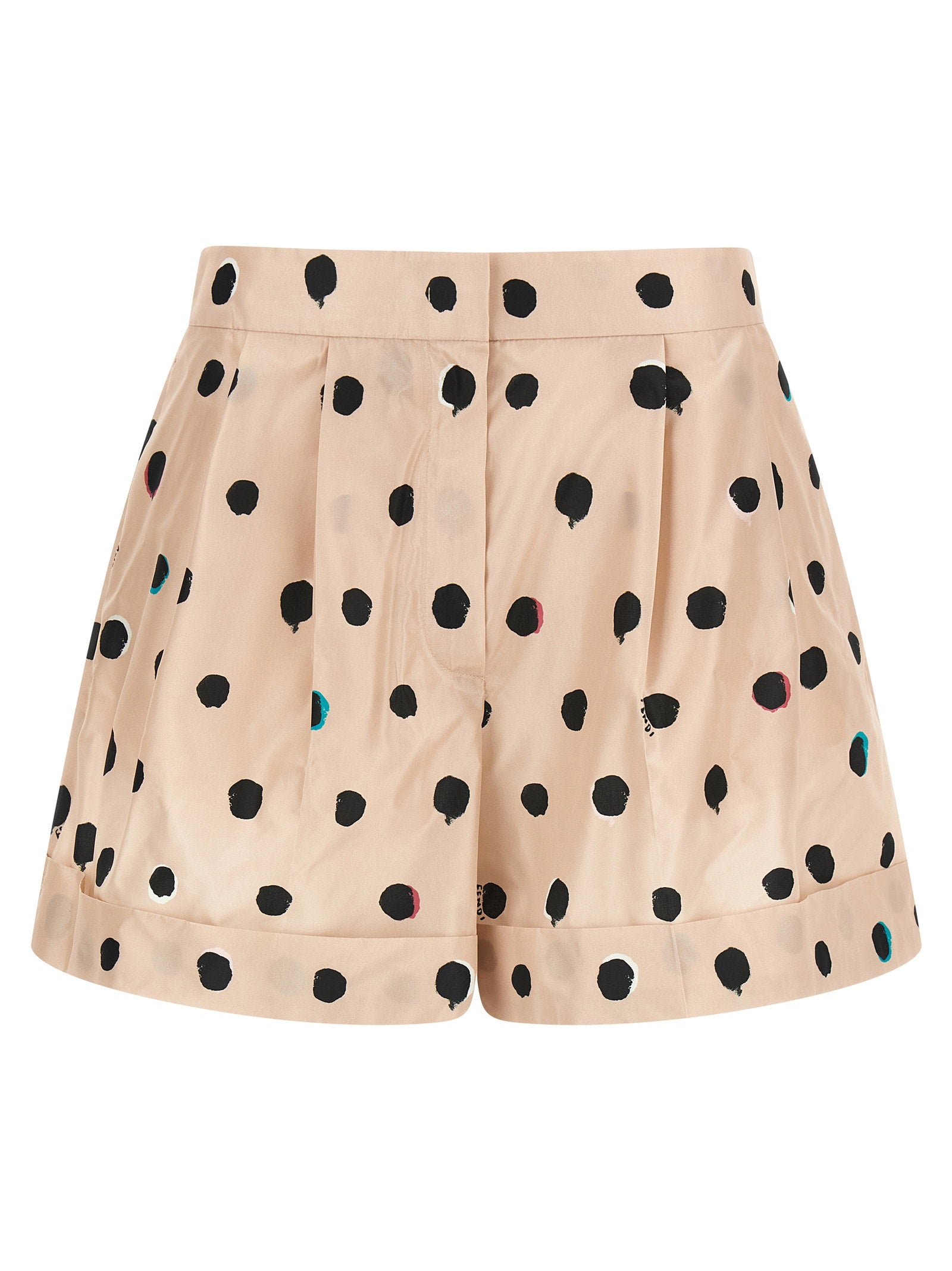 Fendi Falena Dots Shorts – 100% silk