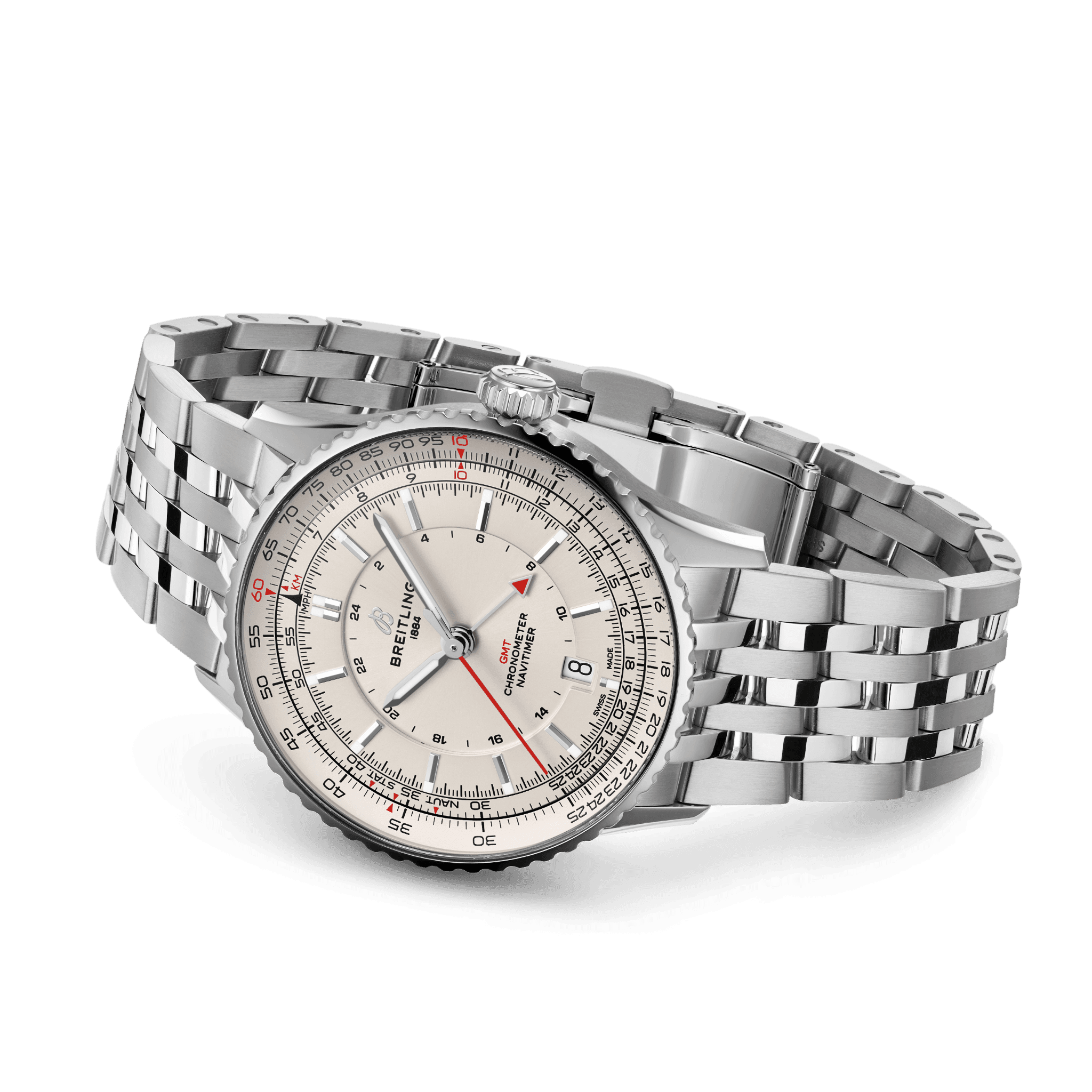 Breitling Navitimer Automatic GMT Cream Dial Men 41mm - view 2