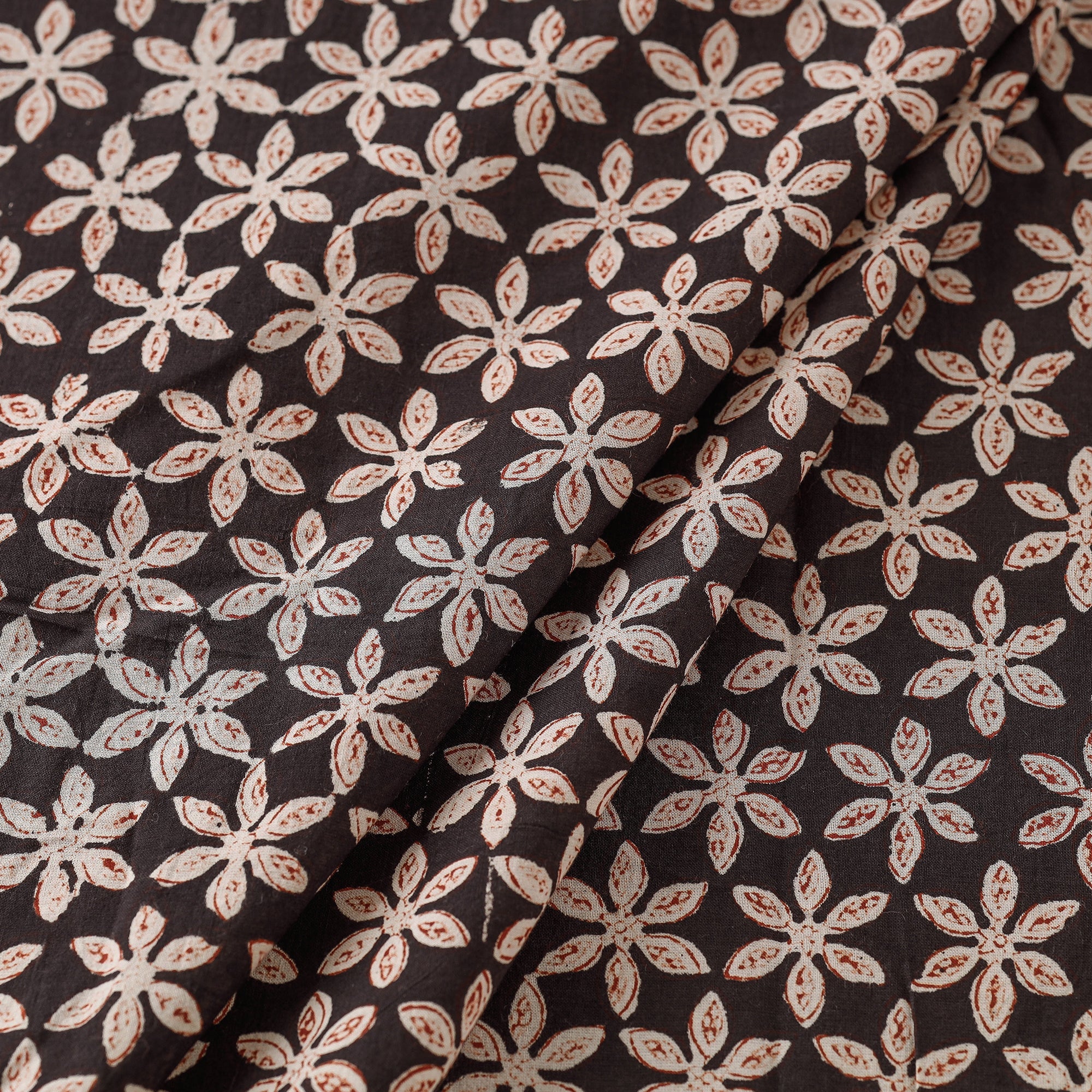 HAVELI CHRONICLES Black - Bagru Block Print Cotton Fabric 07 - view 2
