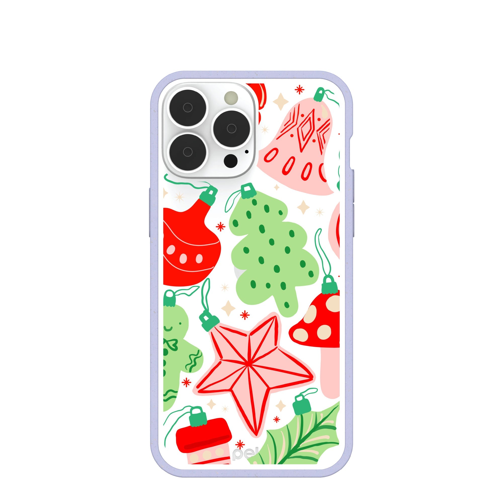BlackTree Clear Festive Flair iPhone 13 Pro Max Case With Lavender Ridge