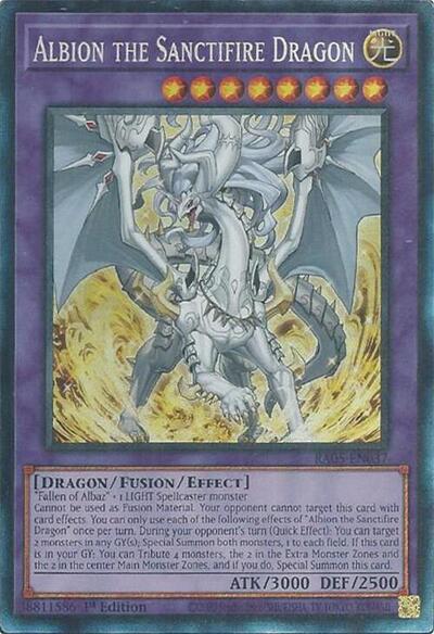 Yu-Gi-Oh! Albion the Sanctifire Dragon - RA05-EN037 - Collector's Rare - 1st Edition