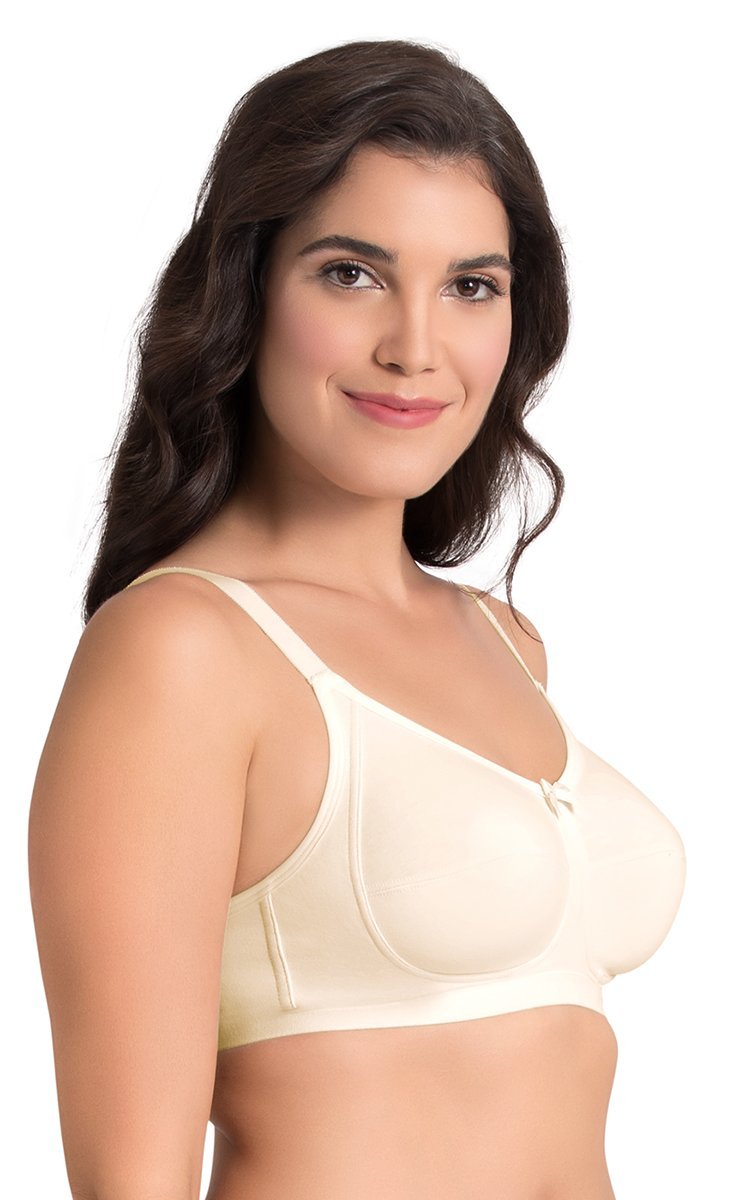 Ultimo Essential Cotton Non-Padded Non-Wired Bra (Pack of 2) - Whtsmke-Whtsmke Pr - view 2