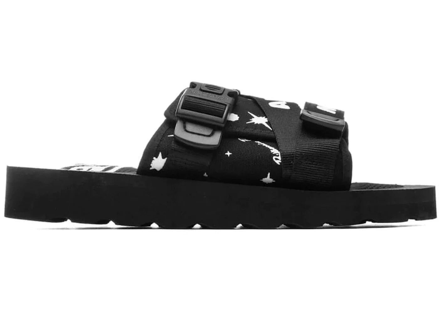 Black sandals, slides – Billionaire Boys Club Spacewalker 2 Slide Black