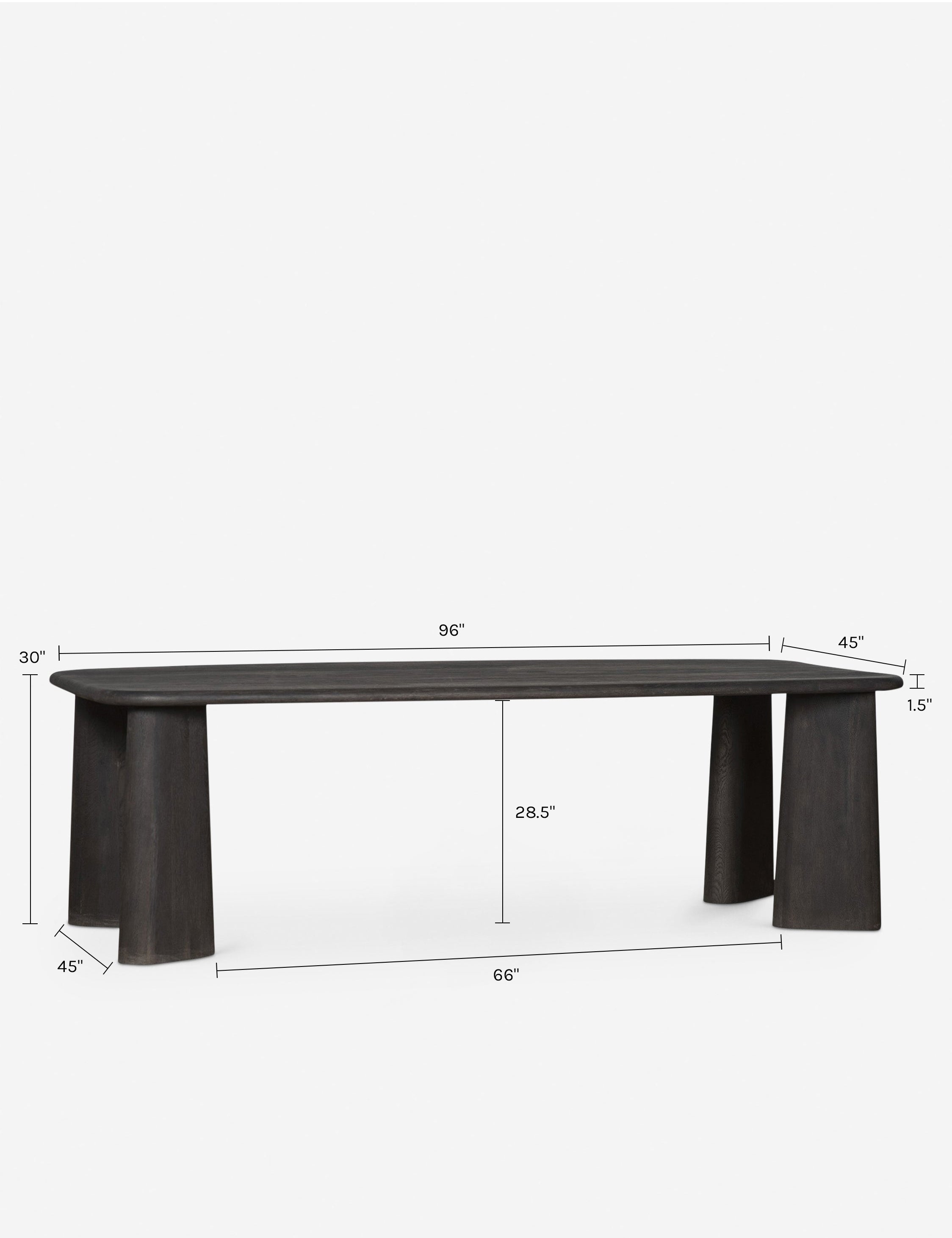 Lulu and Georgia Nera Dining Table – Black - view 6