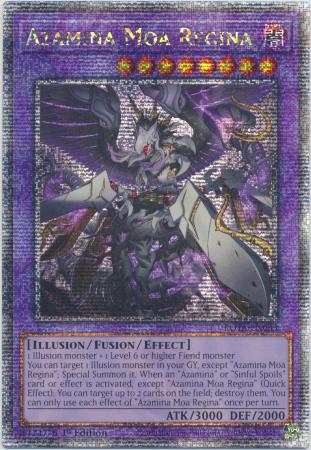 Yu-Gi-Oh! Azamina Moa Regina - ROTA-EN033 - Quarter Century Secret Rare - 1st Edition