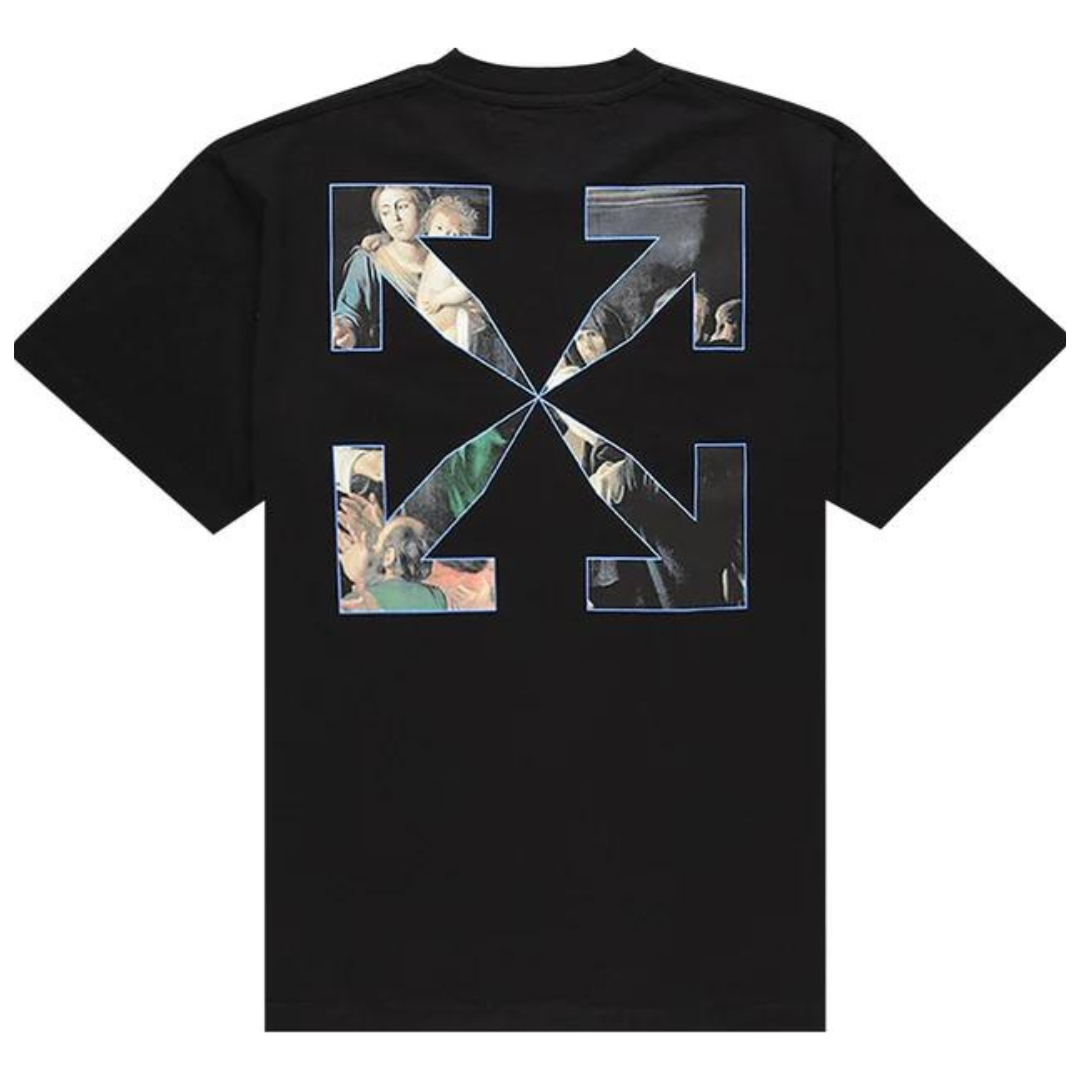 Cop Underdog Off-White Caravaggio Arrow Black Multicolour Regular Fit Tee