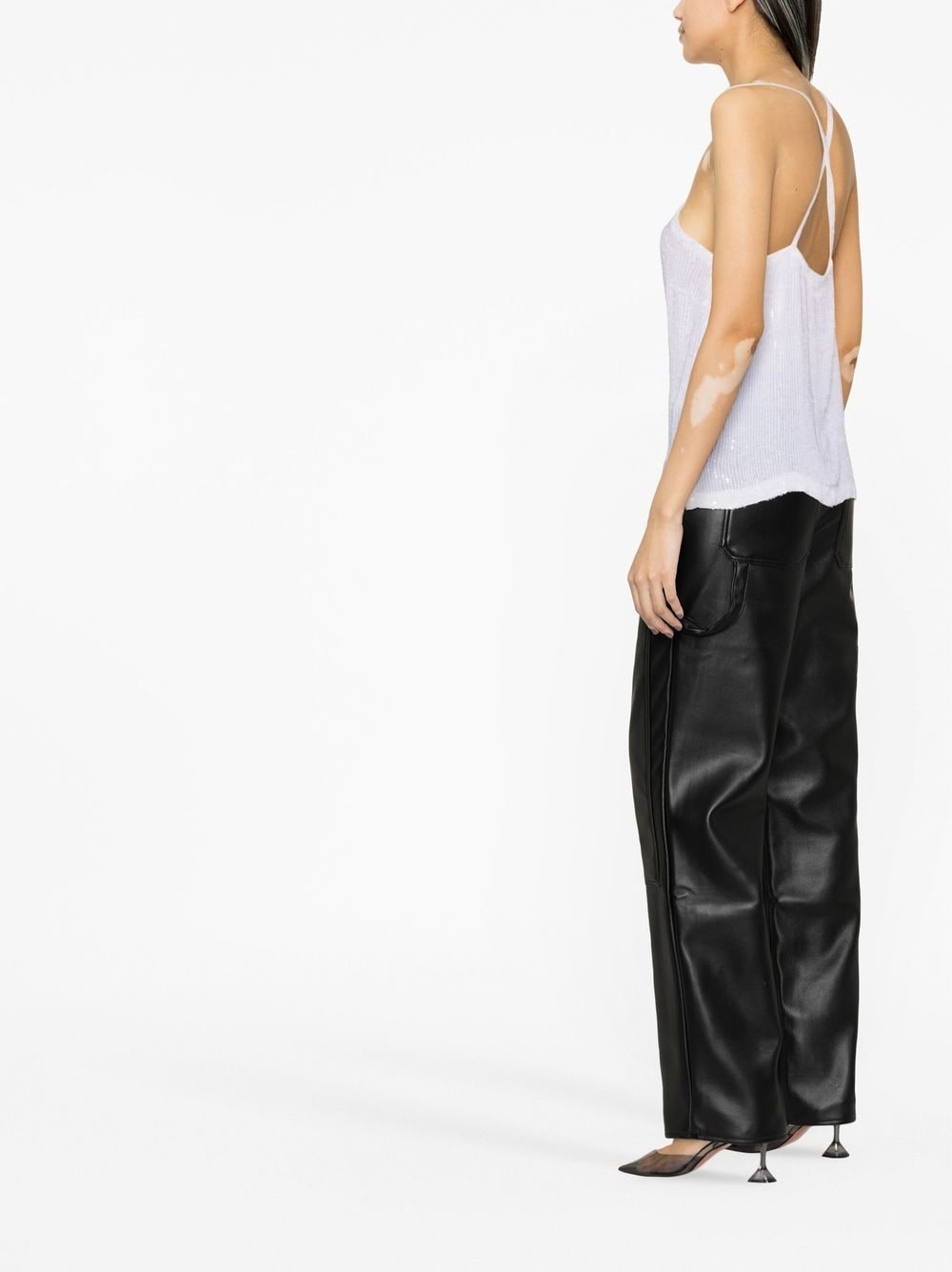 P.A.R.O.S.H. Sequinned TOP – PVC 100%, Viscose 100% - view 3