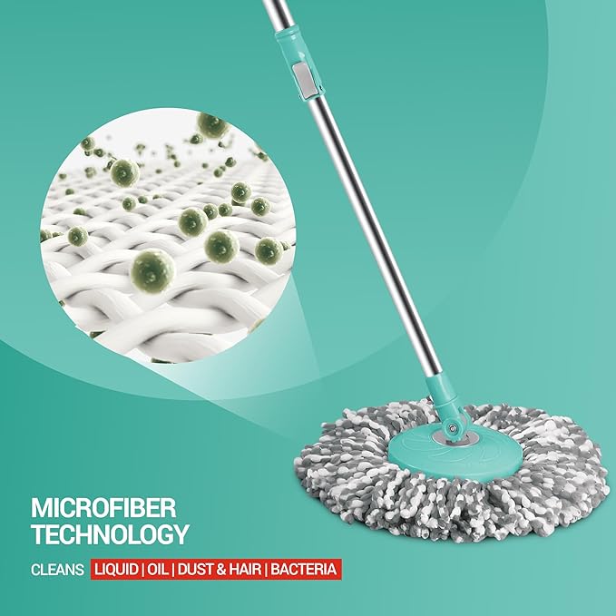 Royale Spin Mop (Spotzero by Milton) – Aqua Green - view 5