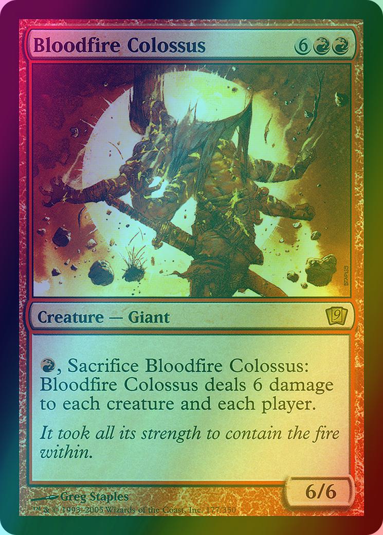 Bloodfire colossus 177x – Magic Bloodfire Colossus [177x] [Ninth Edition] [Foil]