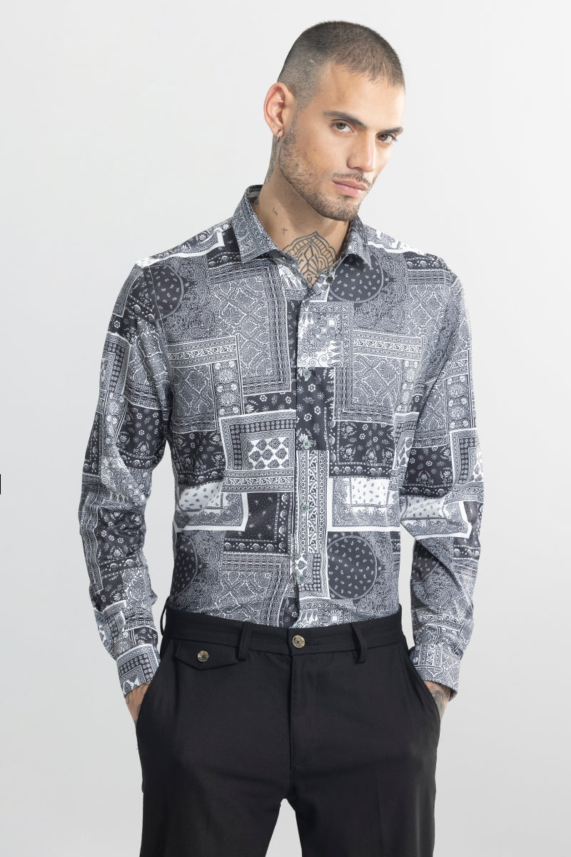 SNITCH Bohemian Bliss Grey Shirt
