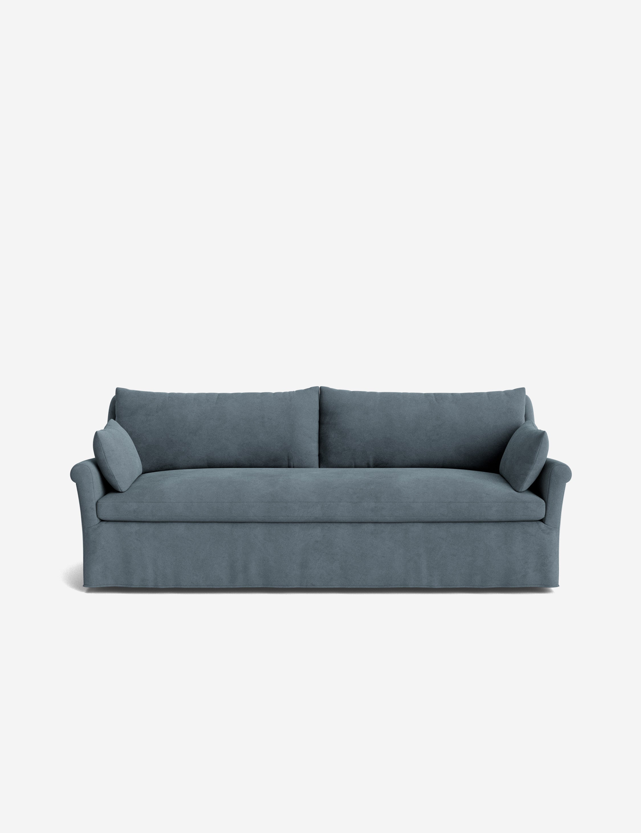 Lulu and Georgia Portola Rolled Arm Slipcover Sofa - view 35