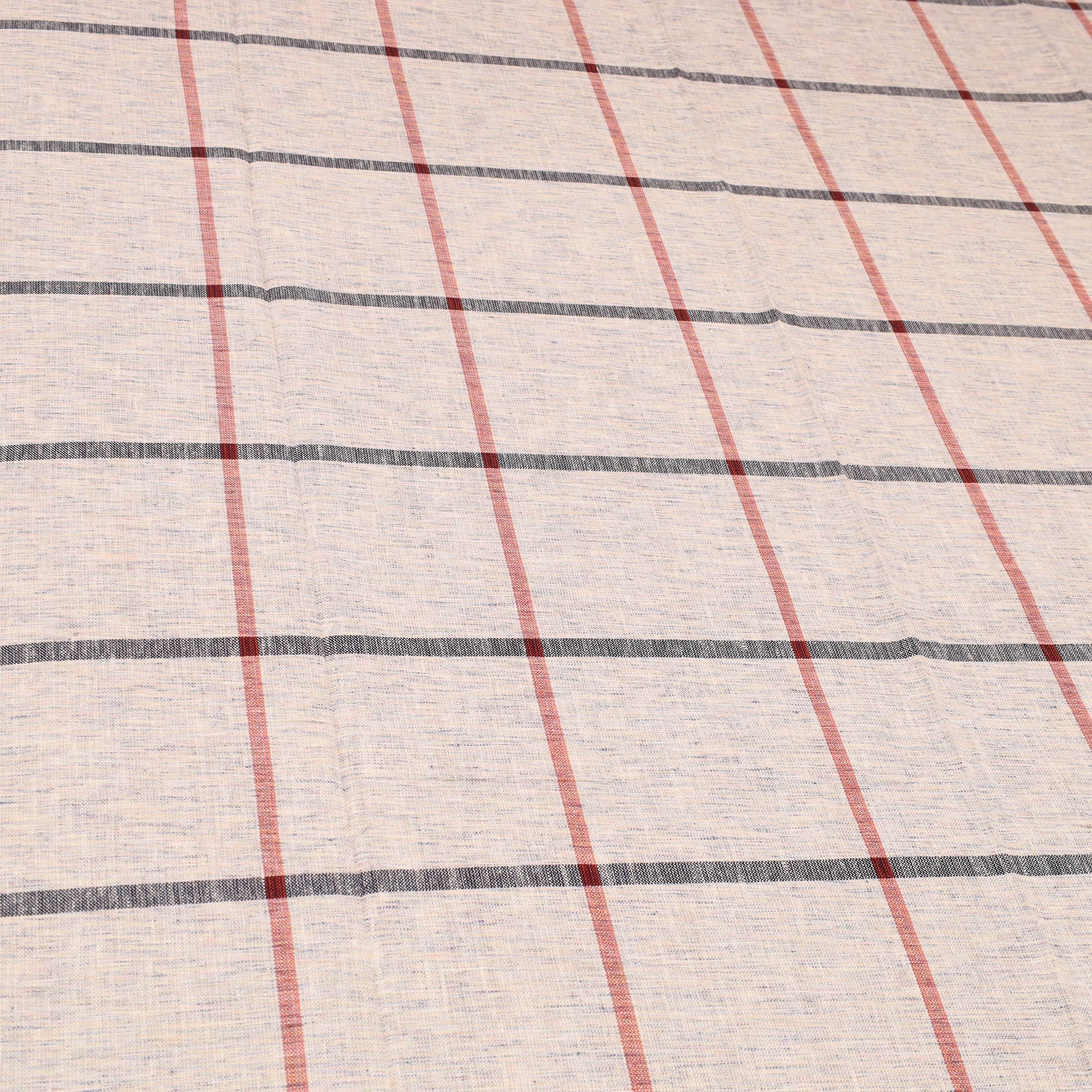 GWALIOR HANDLOOMS Beige - Plain Cotton Single Handloom Bed Cover (90 x 60 in) 75 - view 2