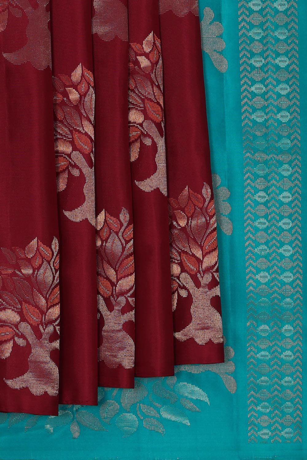 Kalanjali Gorgeous Maroon Saree – Women's