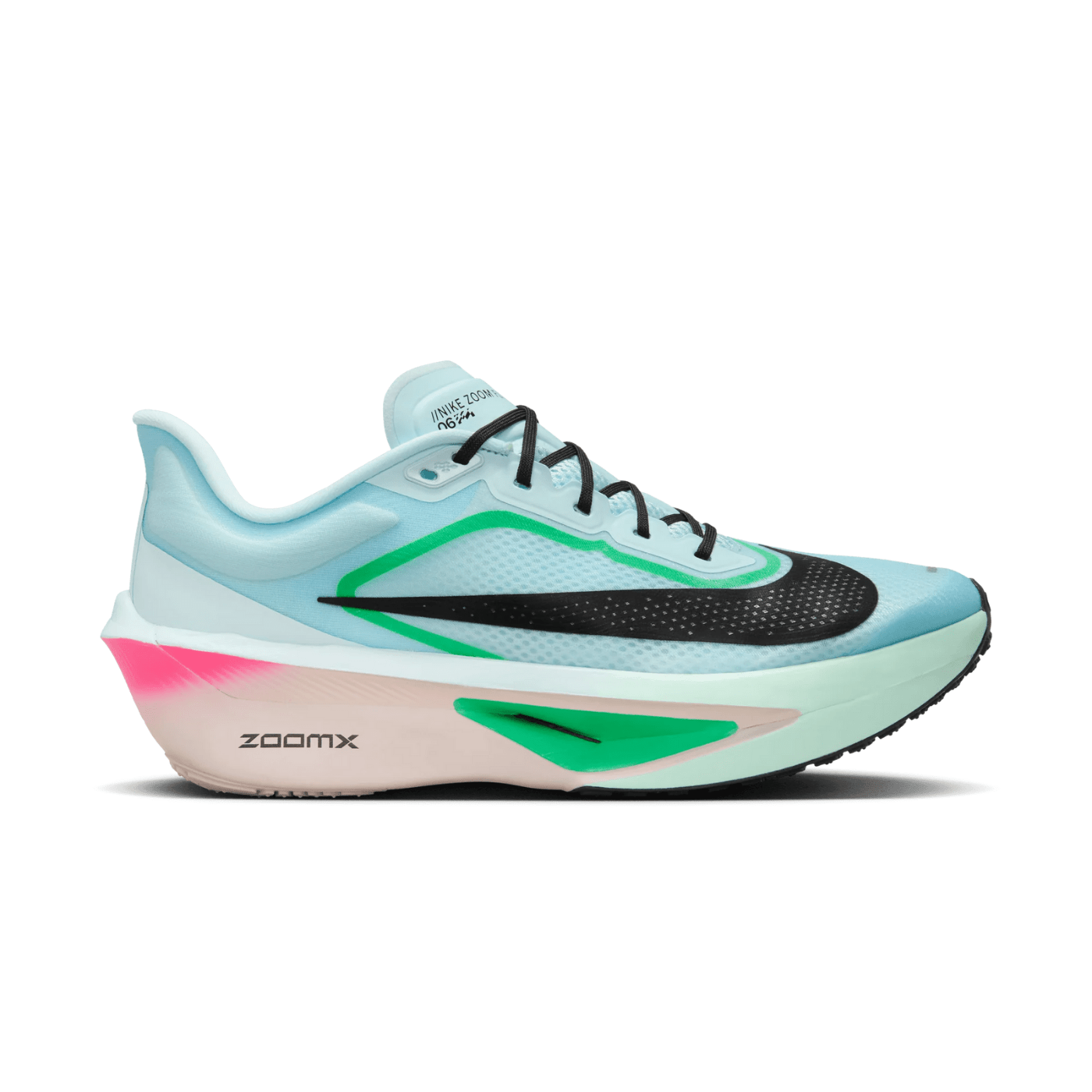 HYPE ELIXIR Nike Zoom Fly 6 Glacier Ice Hyper Pink Green Shock Black