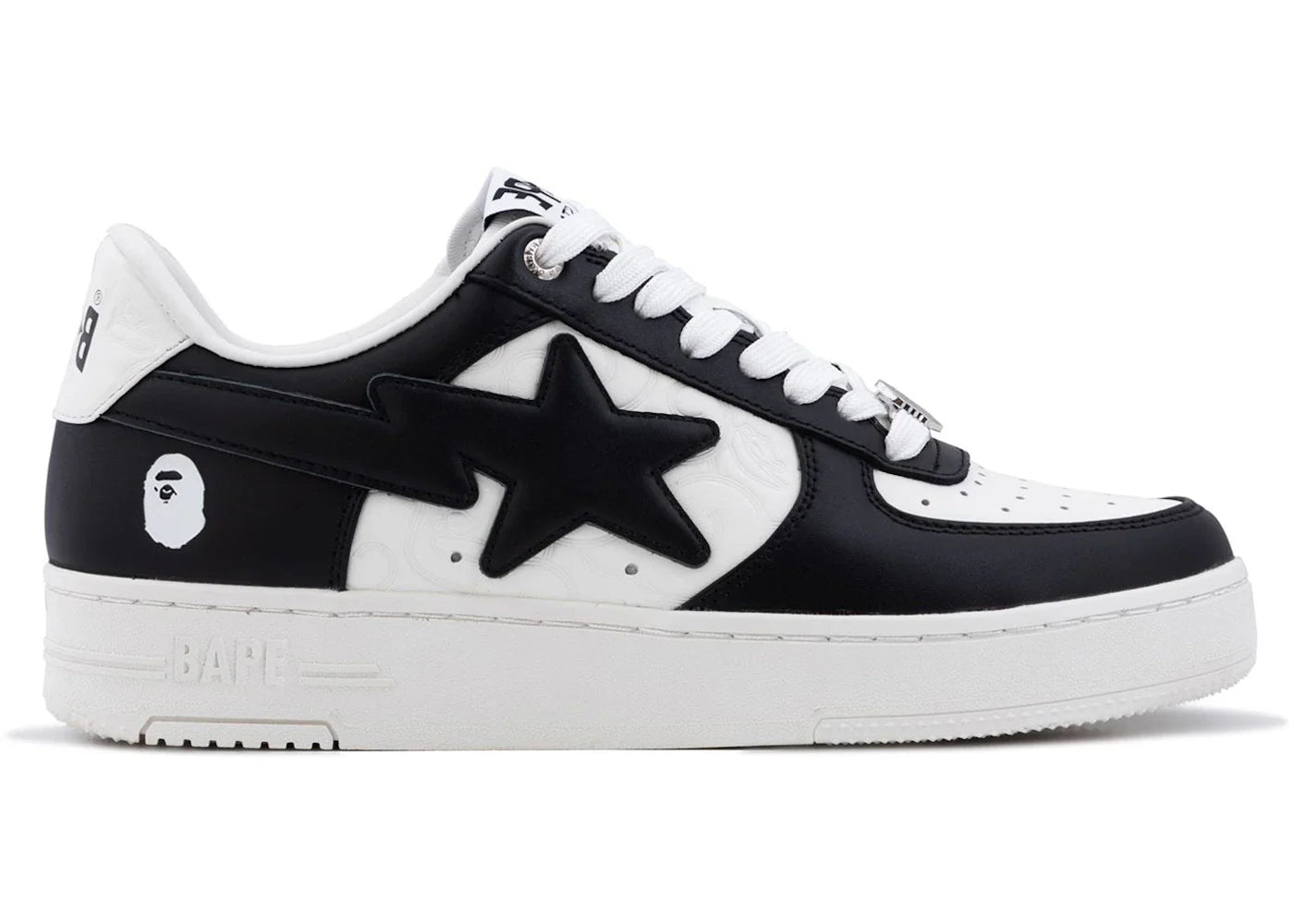 Sta low 3 – A Bathing Ape Bape Sta Low #3 White Black Cloud Camo