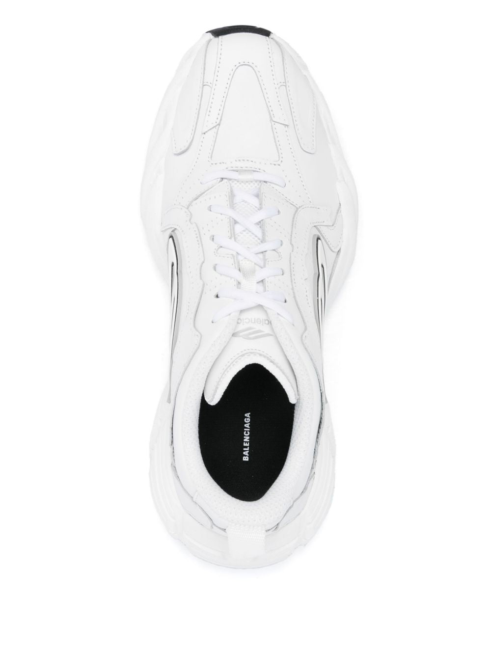 Balenciaga Monday leather sneakers - view 2