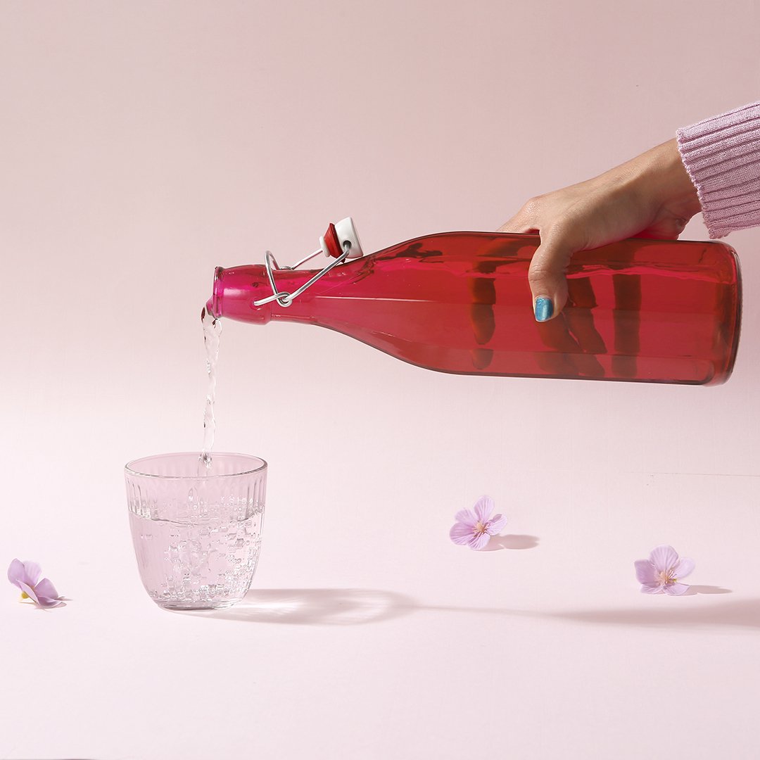 Wonderchef Bormioli Water Bottle - Pink - 1 L. - view 5