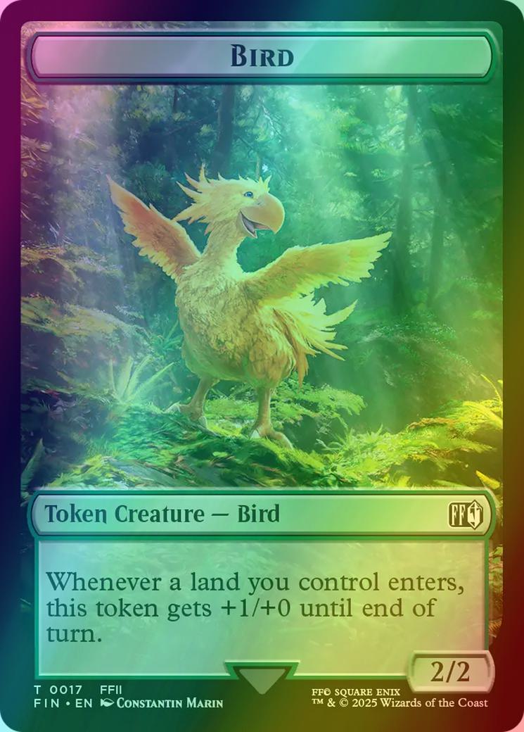 Bird token 17 – Magic Bird Token (17) // Hero Token (09) [FINAL FANTASY: Tokens] [Foil]