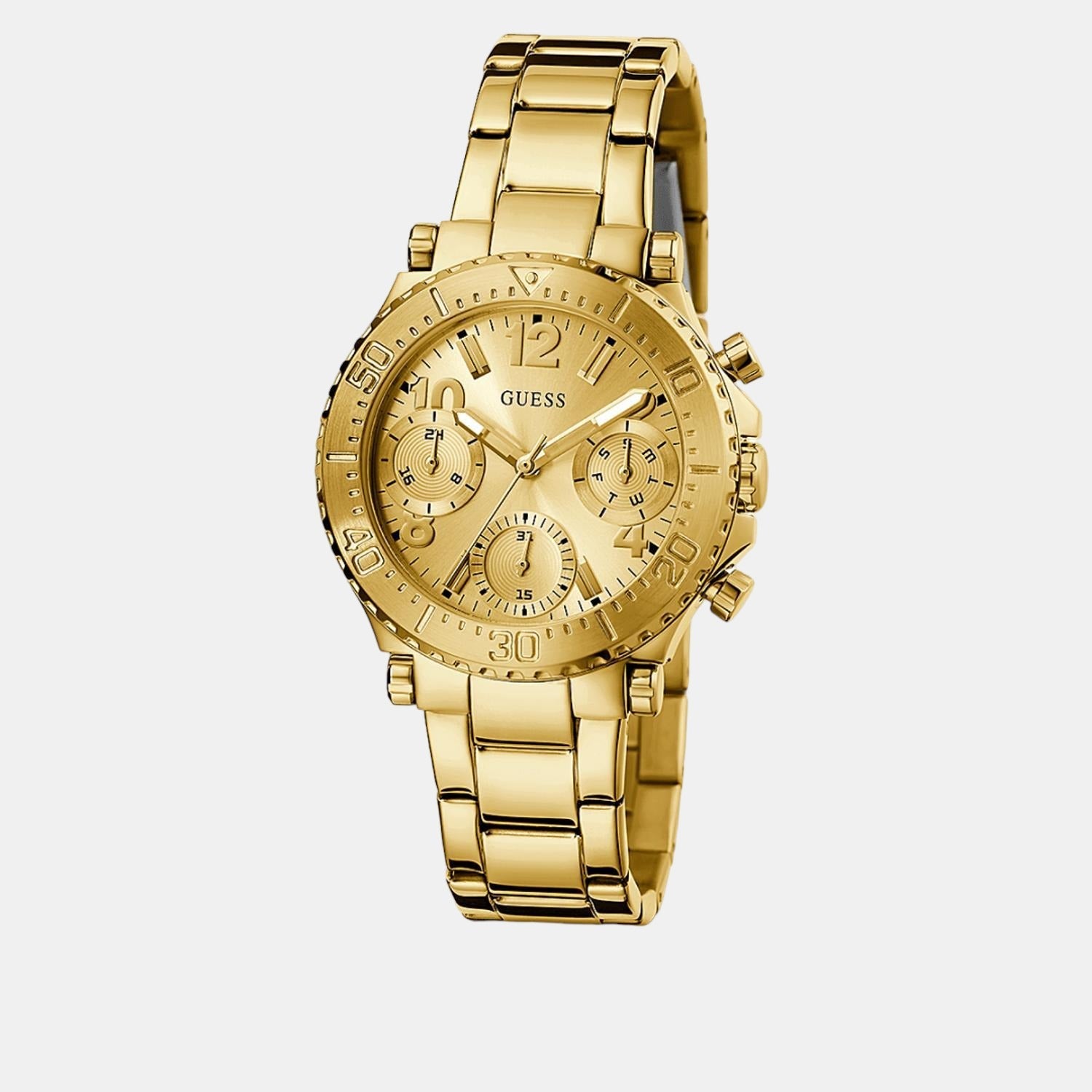 Guess Cosmic Women Quartz Gold Dial Chronograph Stainless Steel Watch GW0465L1 - view 2