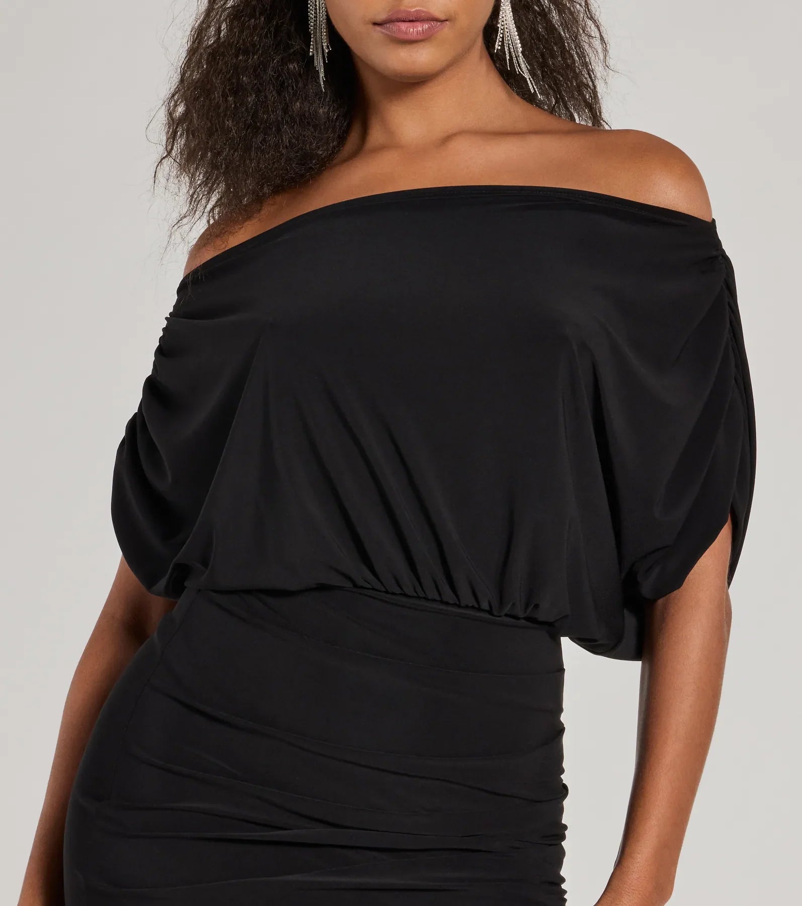 Windsor Stop And Stun Off-The-Shoulder Midi Dress - view 3