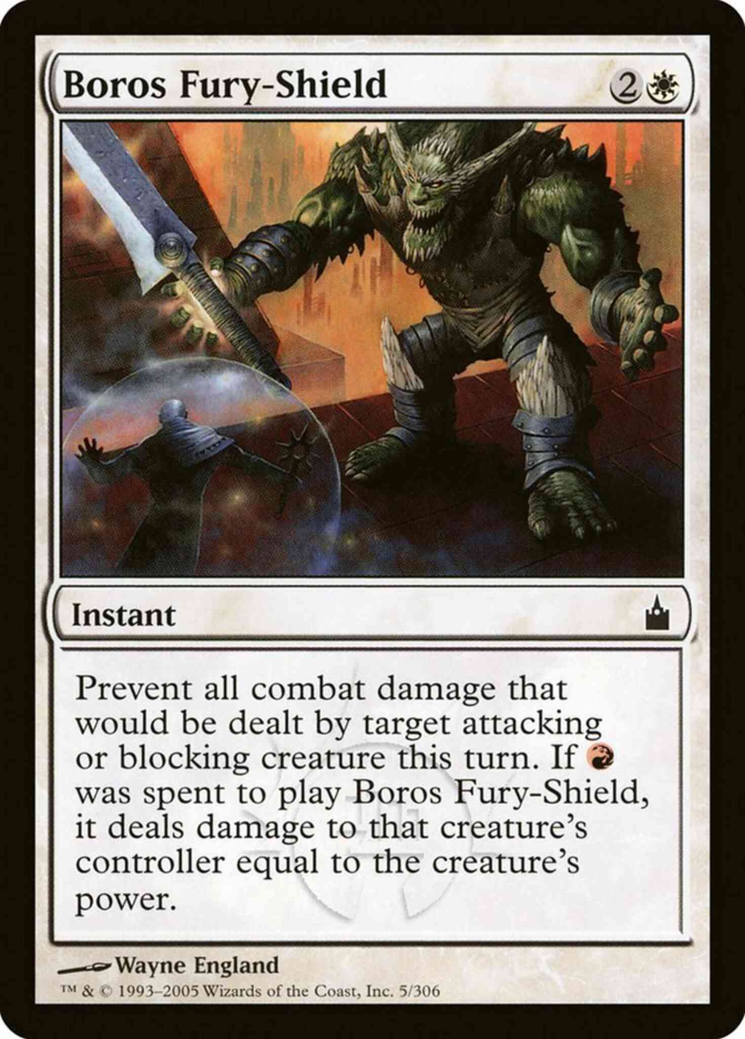 Boros fury-shield 5 – Magic Boros Fury-Shield [5] [Ravnica City Of Guilds] [Non-Foil]